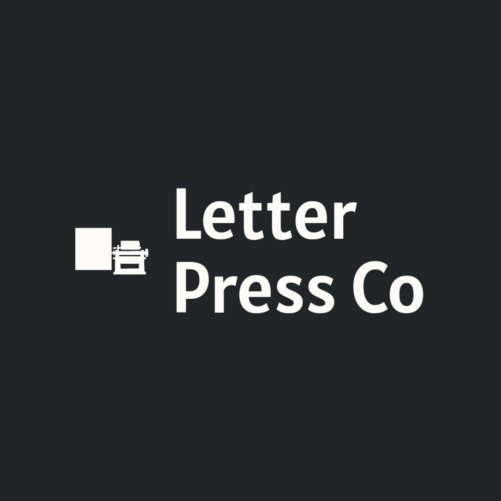 Letter Press Co logo for printing press