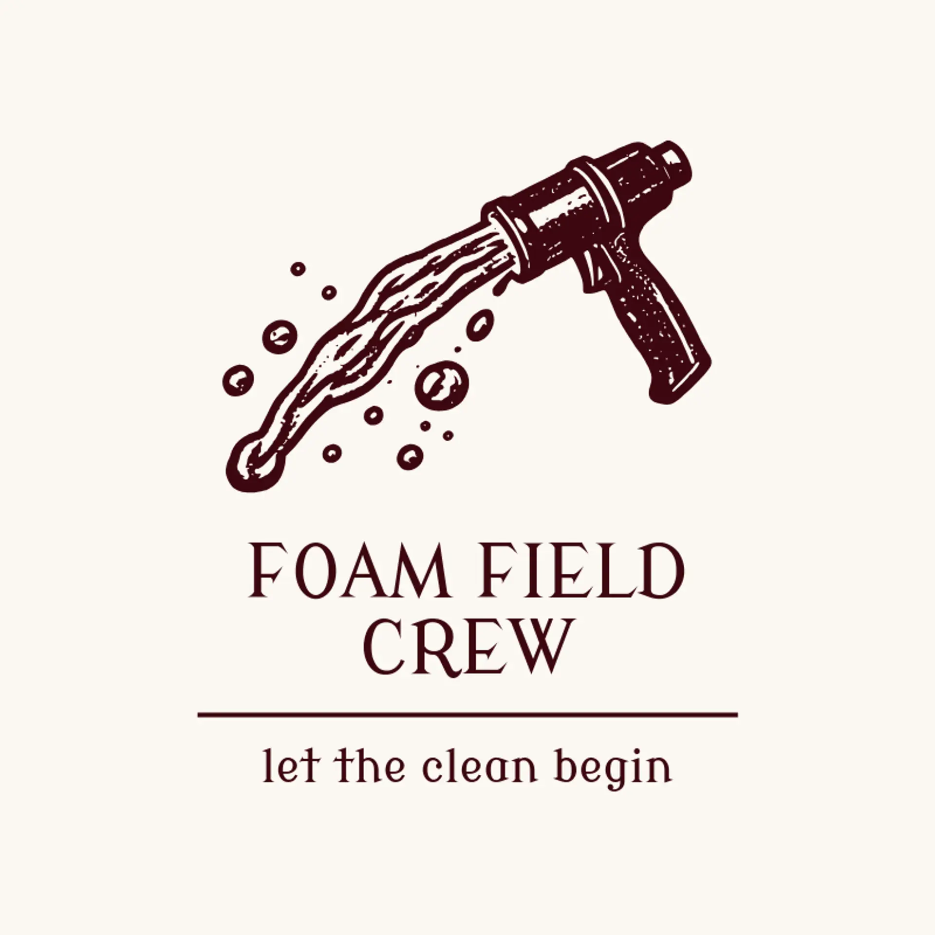 Foam Field Crew logo for pressure washing