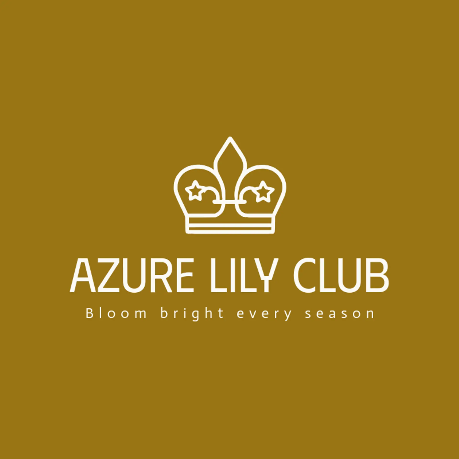 Azure Lily Club logo for fleur de lis