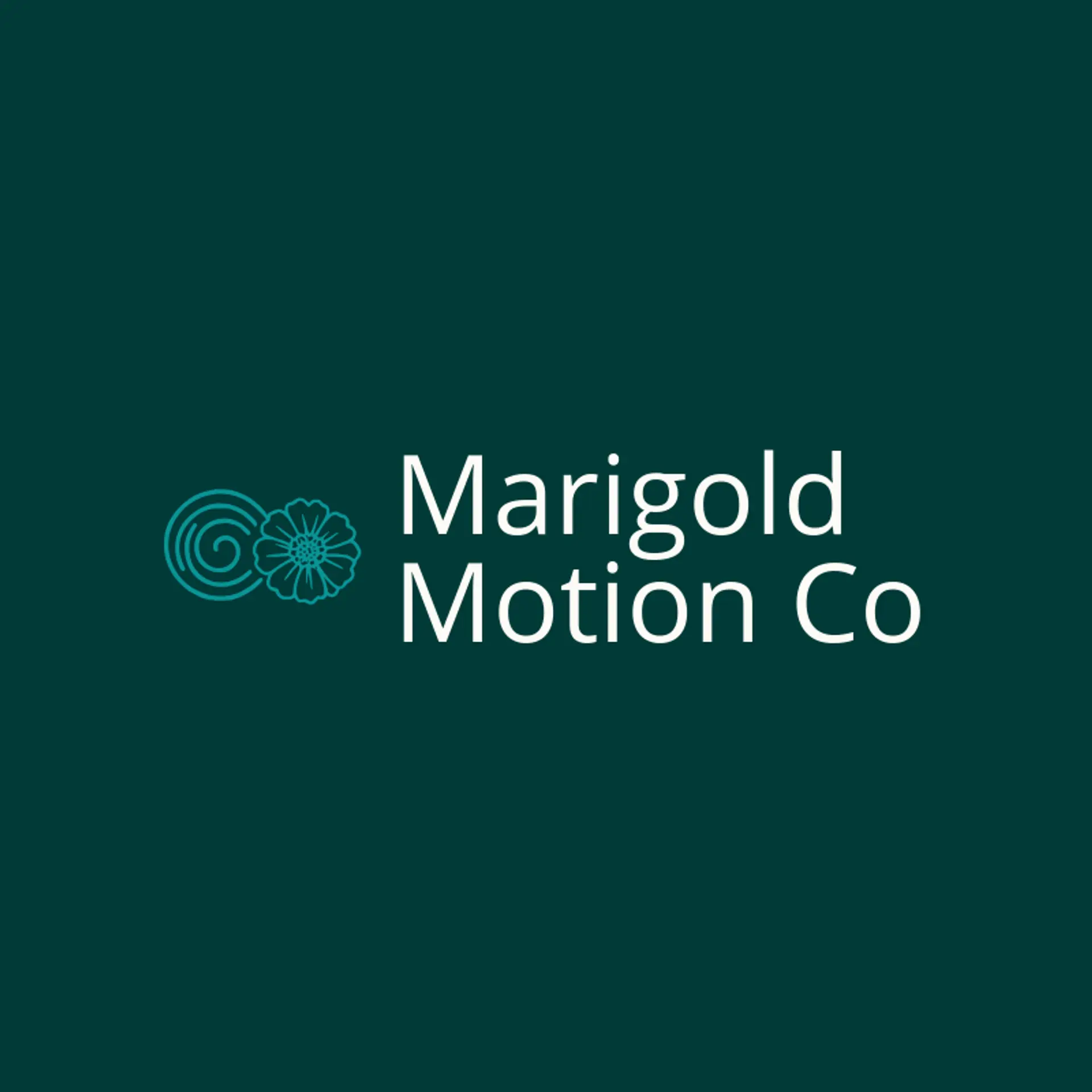 Marigold Motion Co logo for swirl