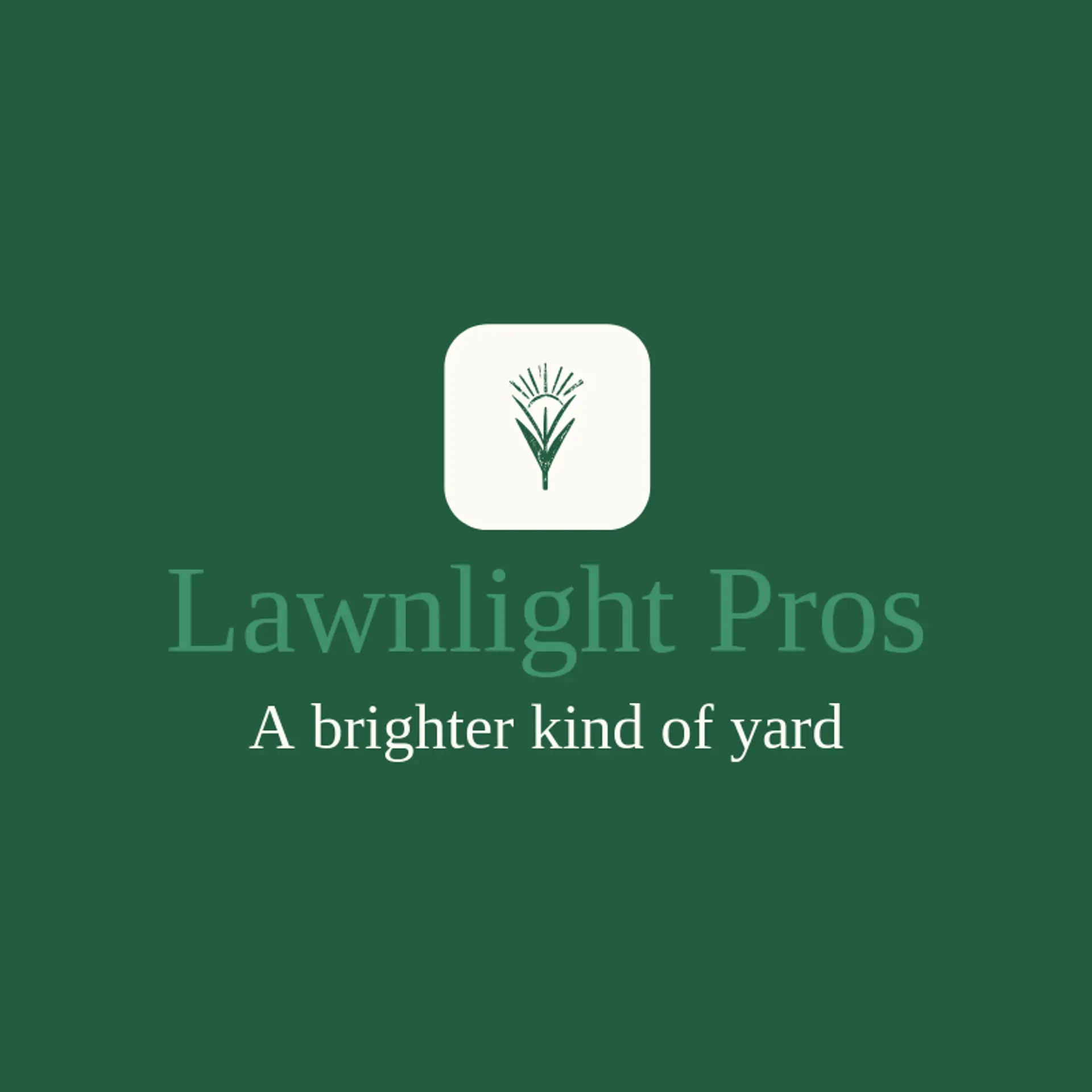 Lawnlight Pros logo for lawncare