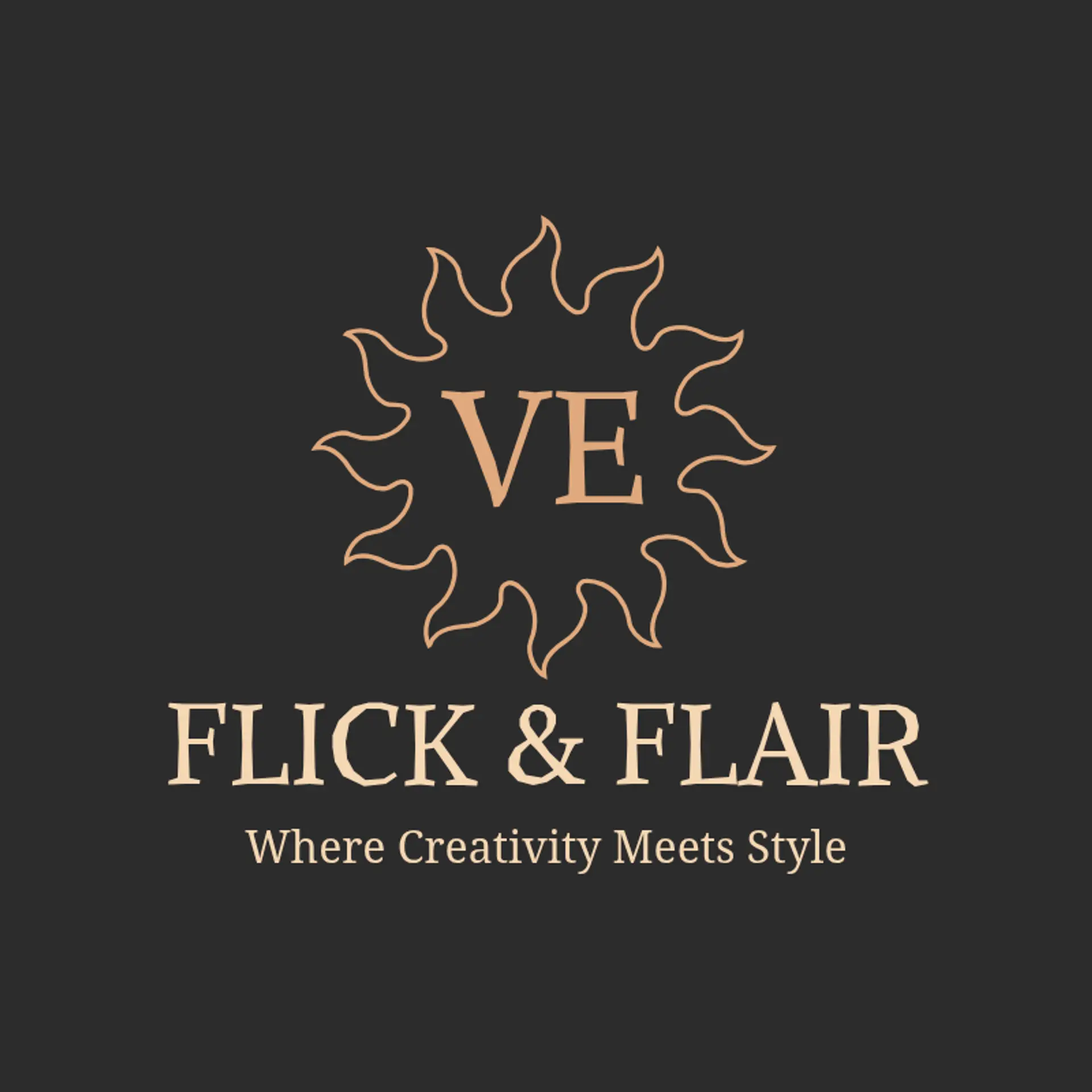Luxury Locks logo for creative hair salon