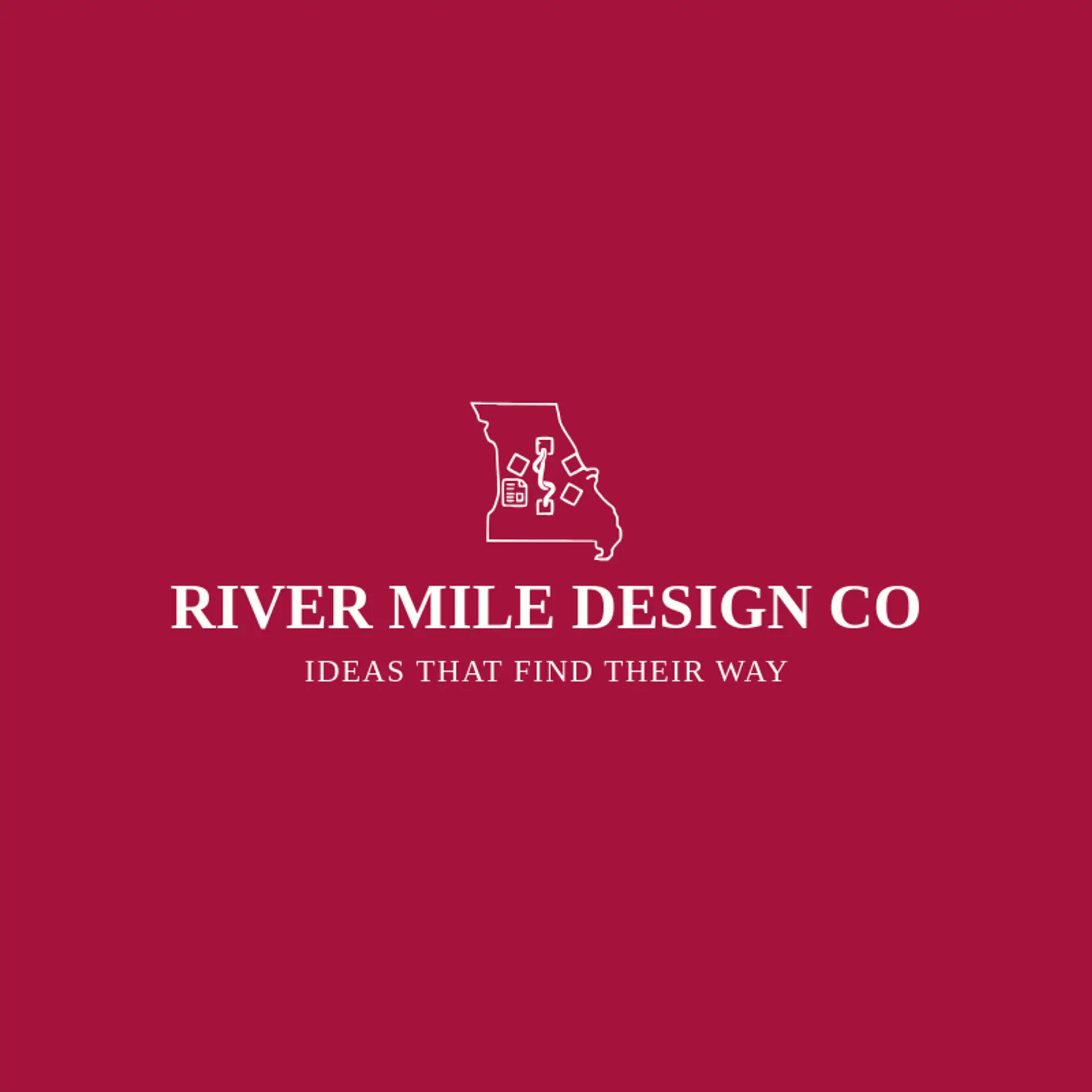 River Mile Design Co logo for missouri