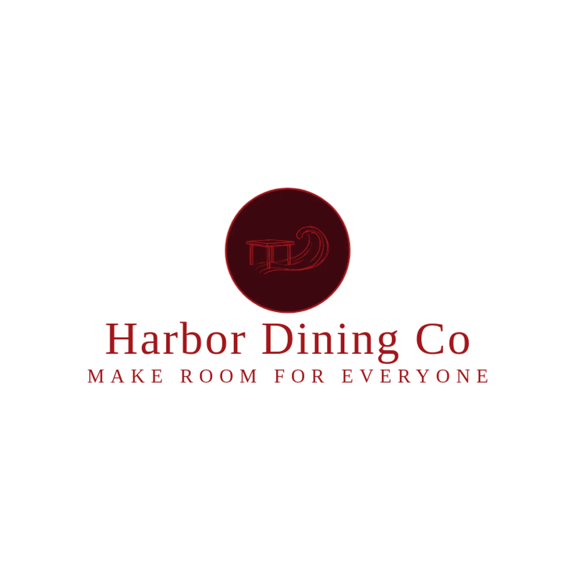 Harbor Dining Co logo for table