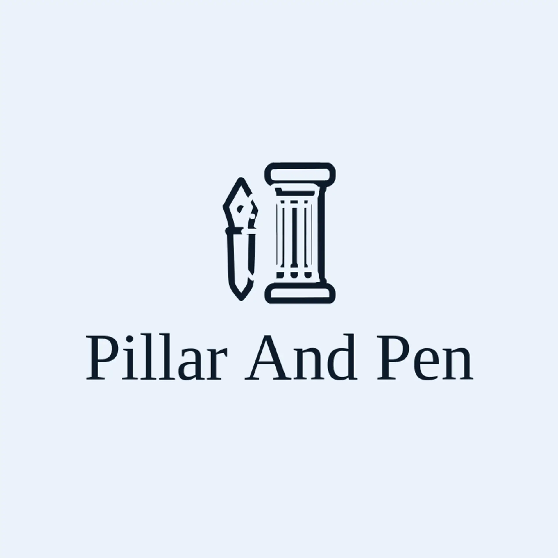 Pillar and Pen logo for legal
