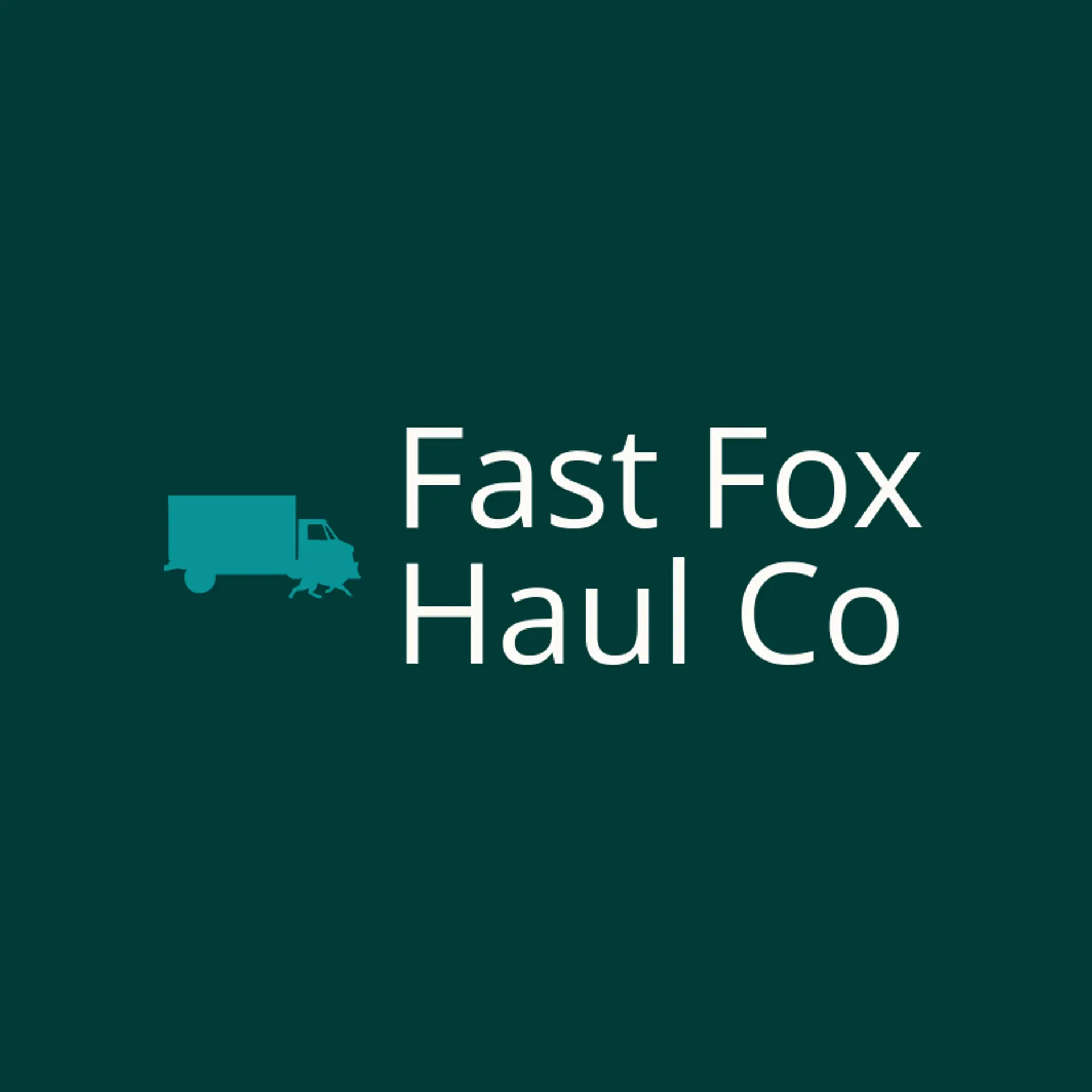 Fast Fox Haul Co logo for box truck