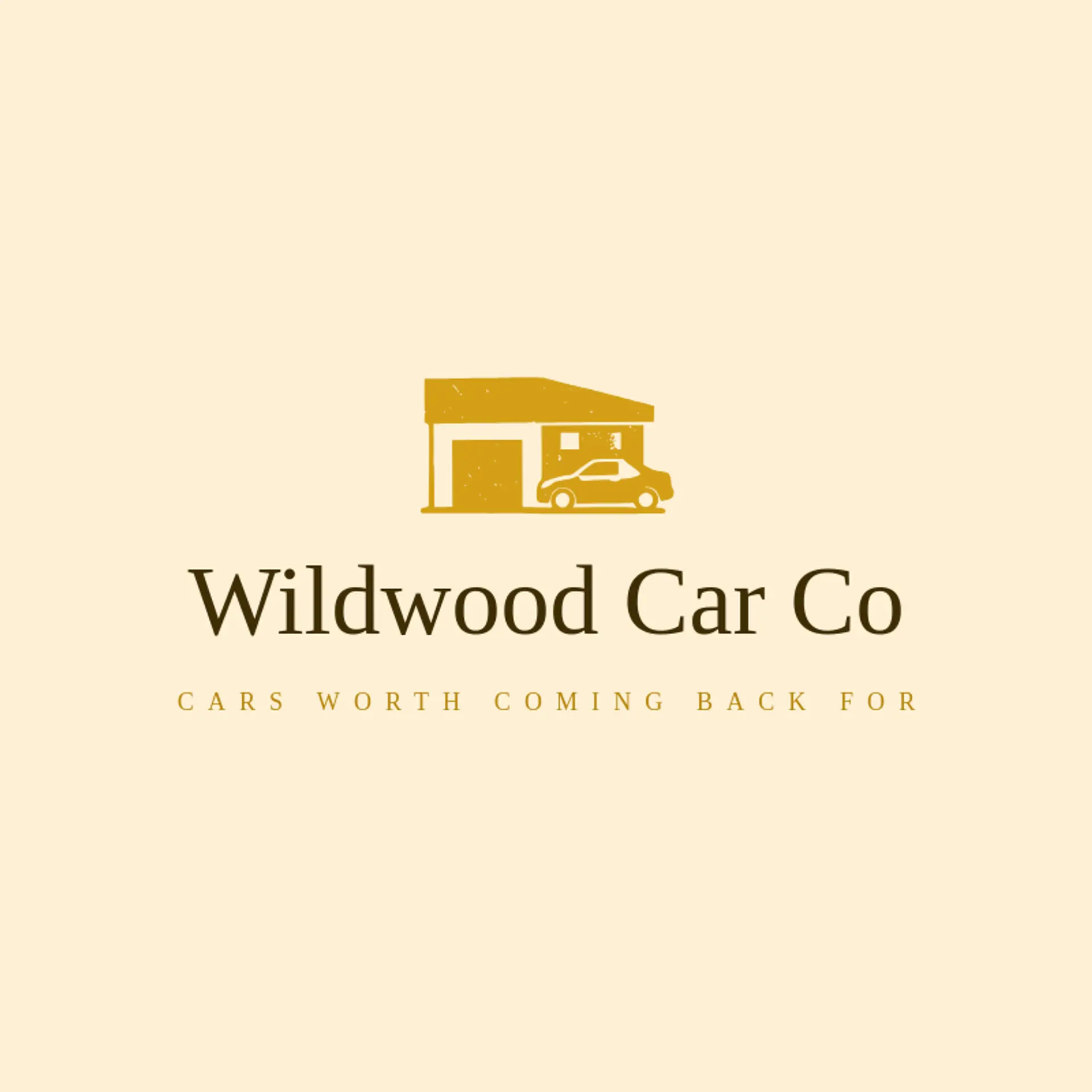 Wildwood Car Co logo for car dealership