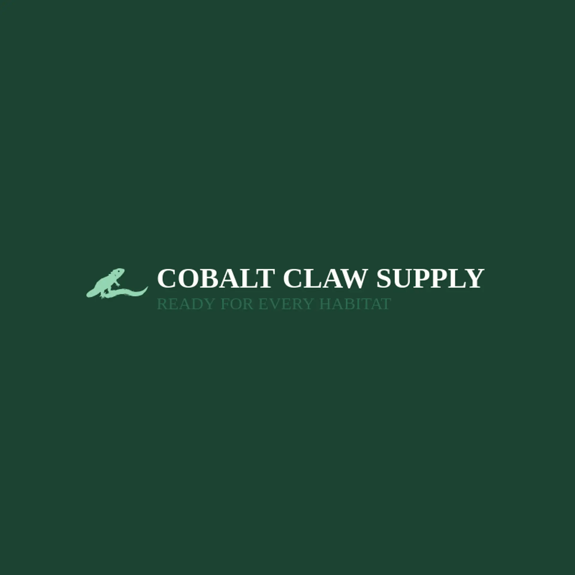 Cobalt Claw Supply logo for lizard