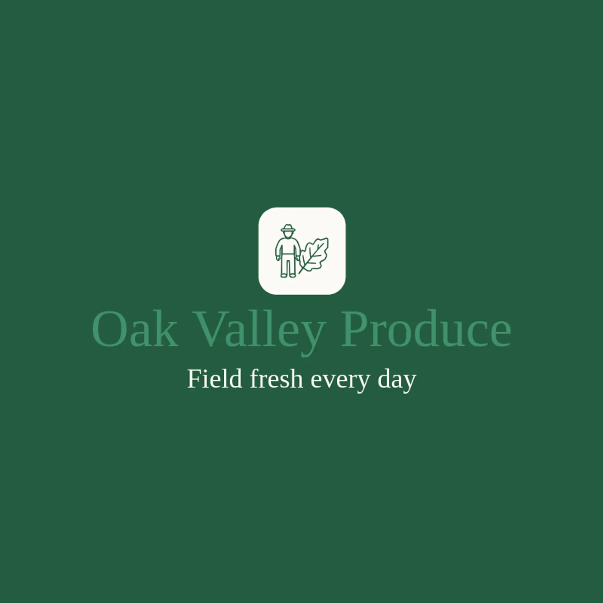 Oak Valley Produce logo for farming