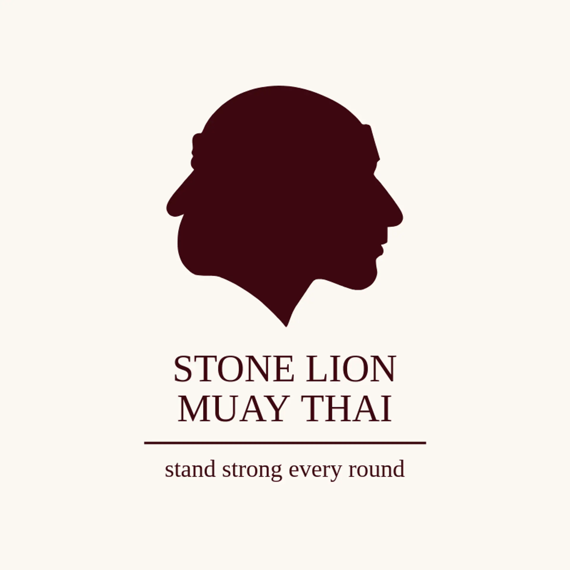 Stone Lion Muay Thai logo for muay thai