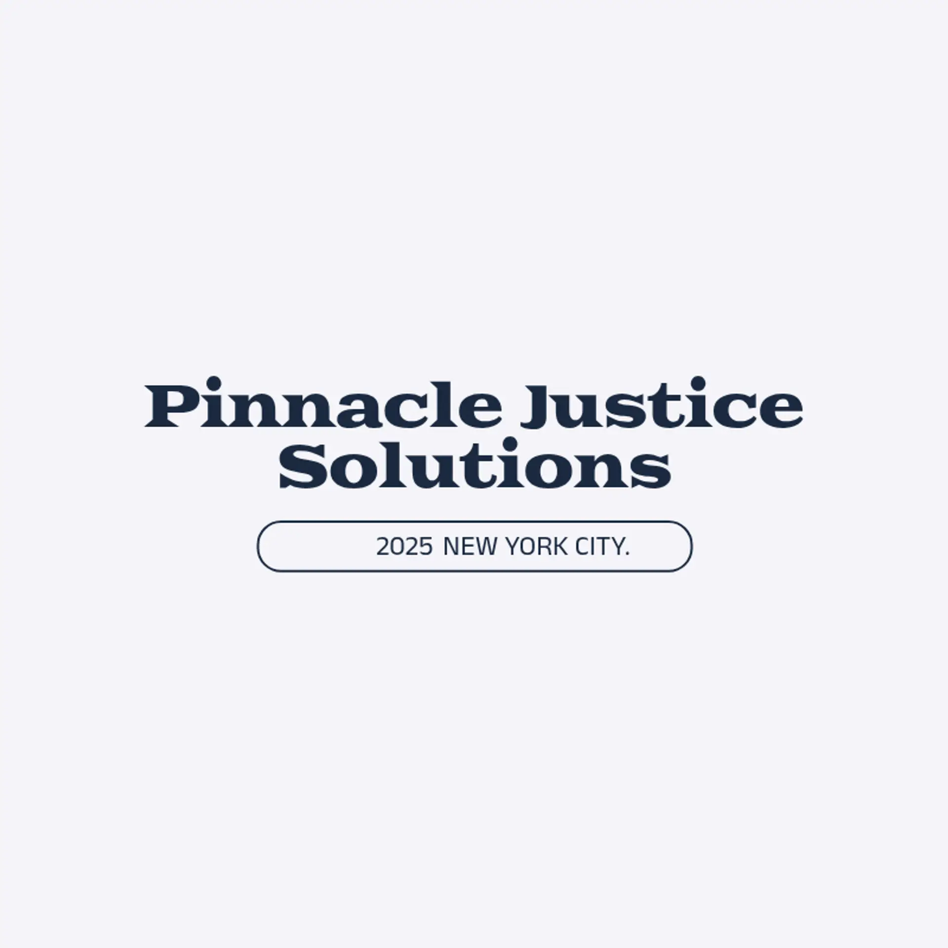 Pinnacle Justice Solutions logo for law office