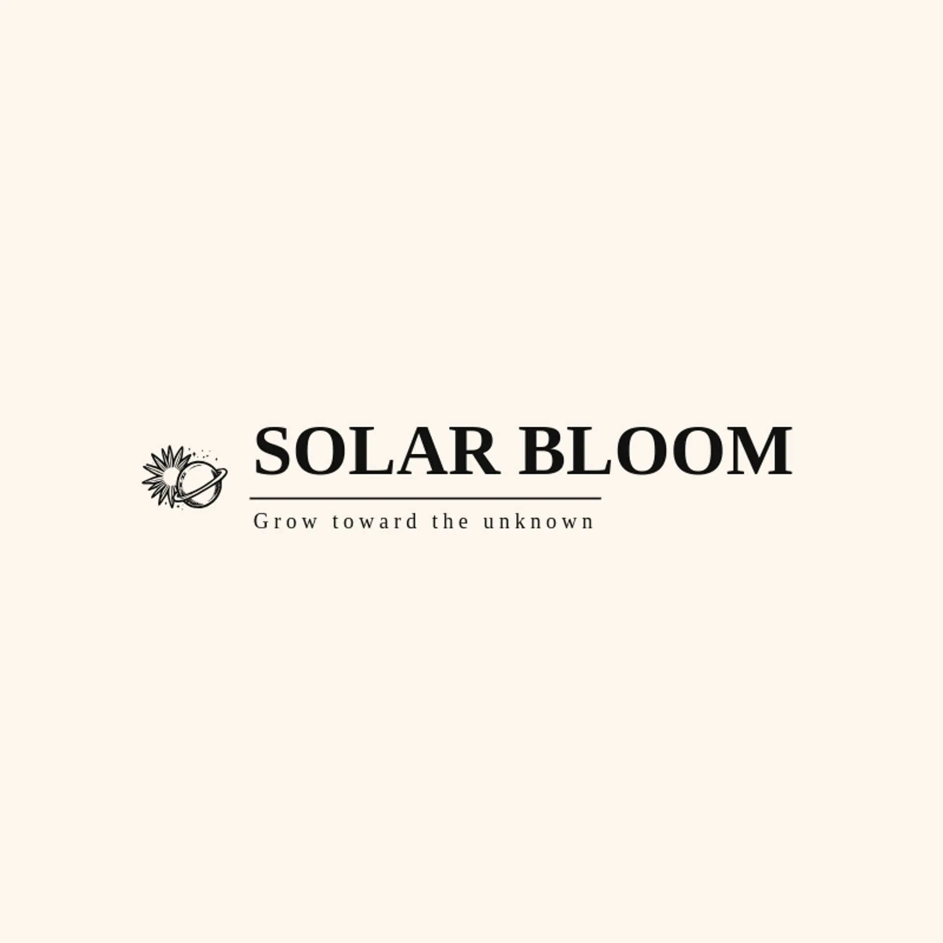 Solar Bloom logo for cosmos