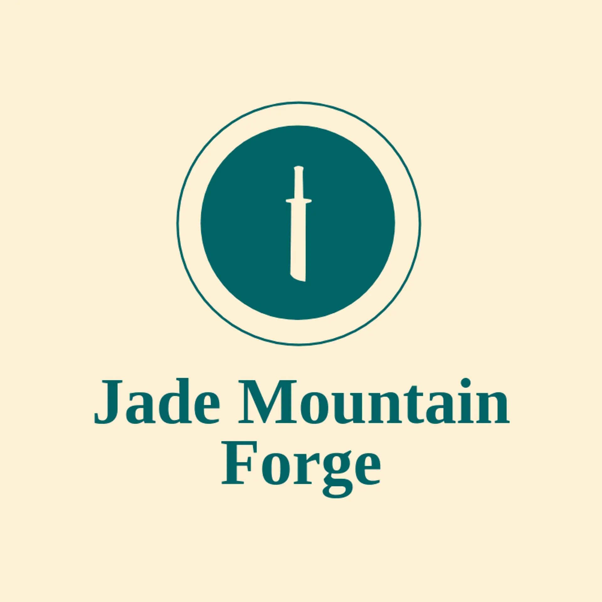 Jade Mountain Forge logo for katana