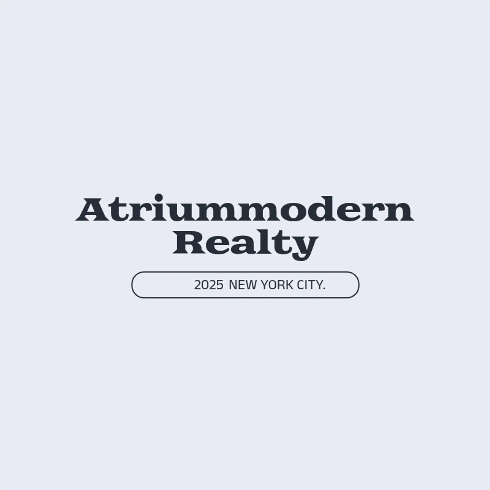 AtriumModern Realty logo for modern real estate