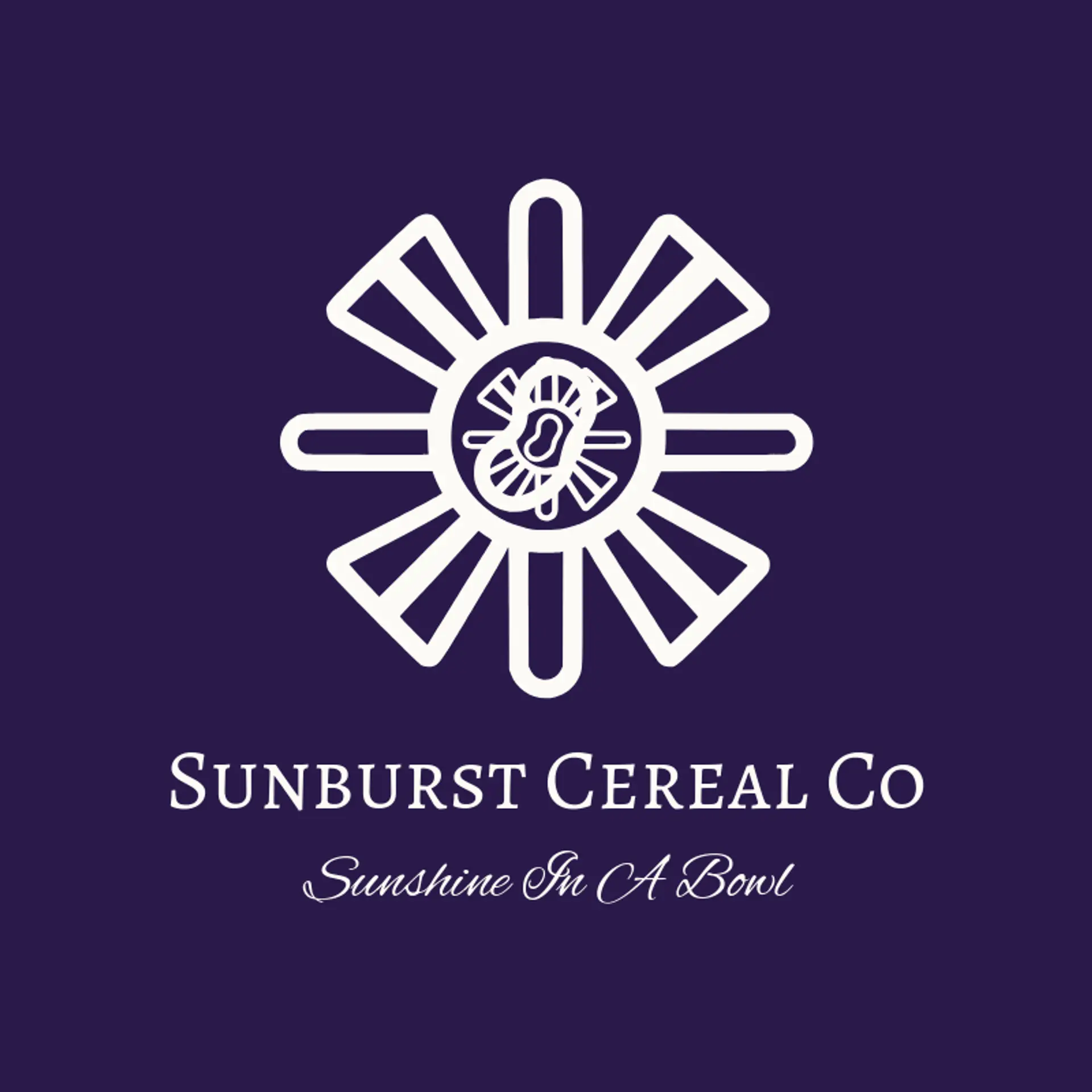 Sunburst Cereal Co logo for cereal