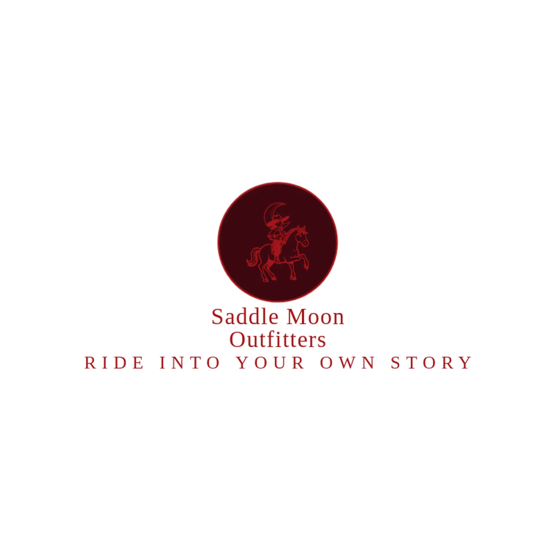 Saddle Moon Outfitters logo for cowgirl