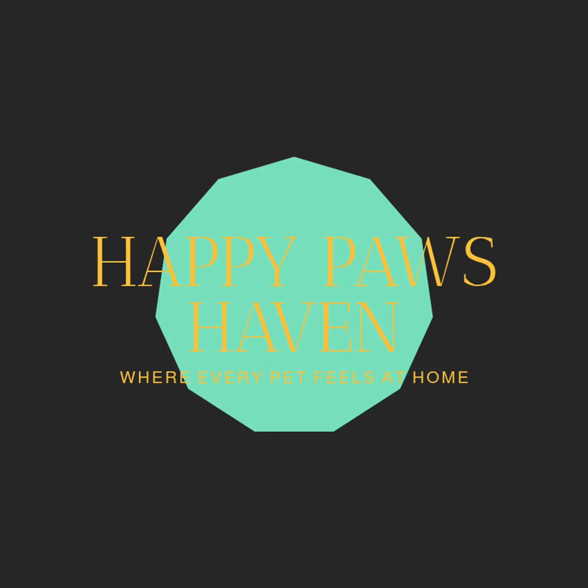 Happy Paws Haven logo for pet care