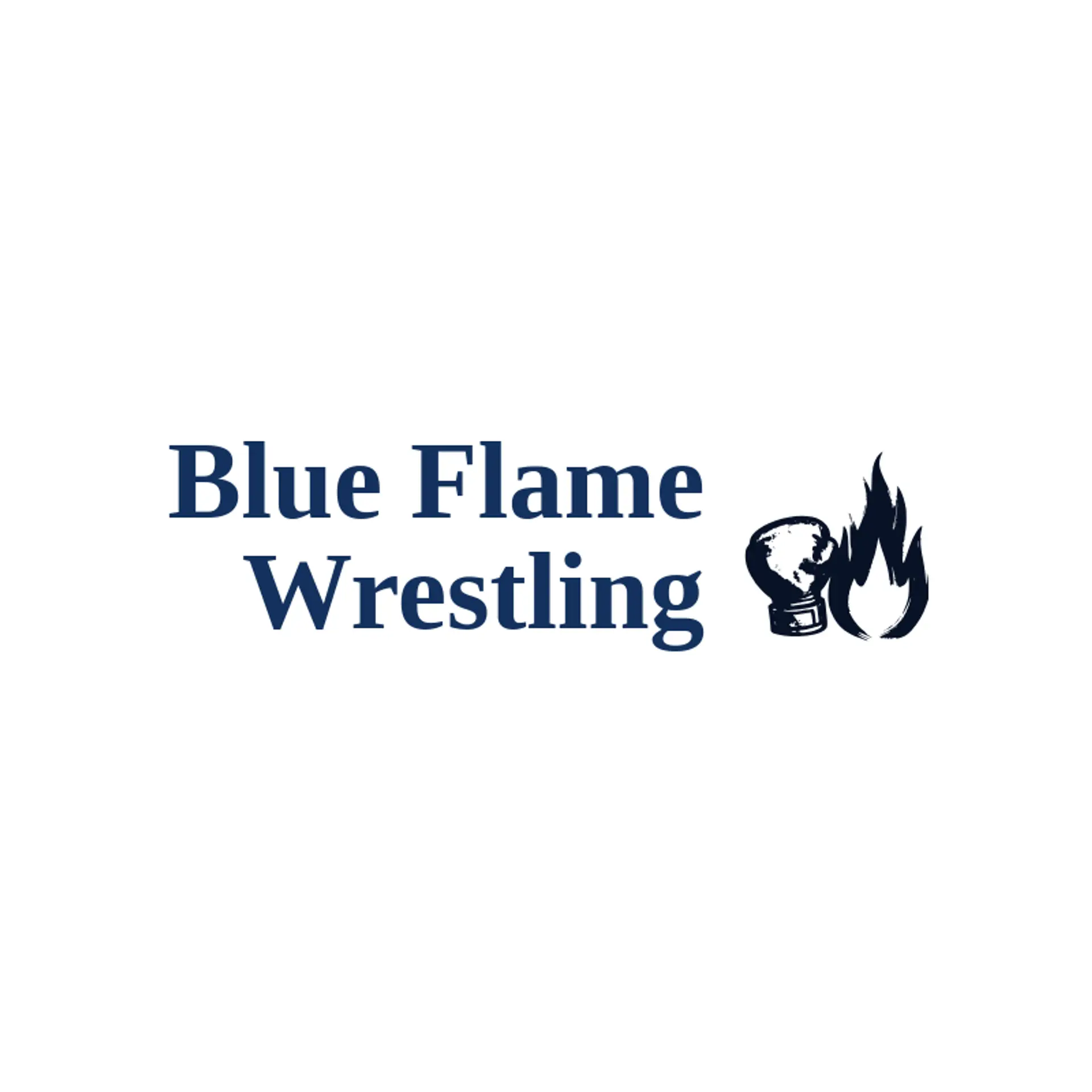 Blue Flame Wrestling logo for pro wrestling