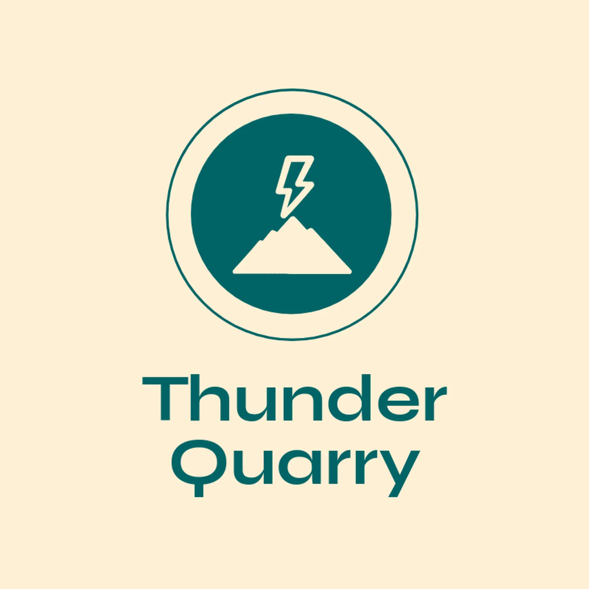Thunder Quarry logo for rock