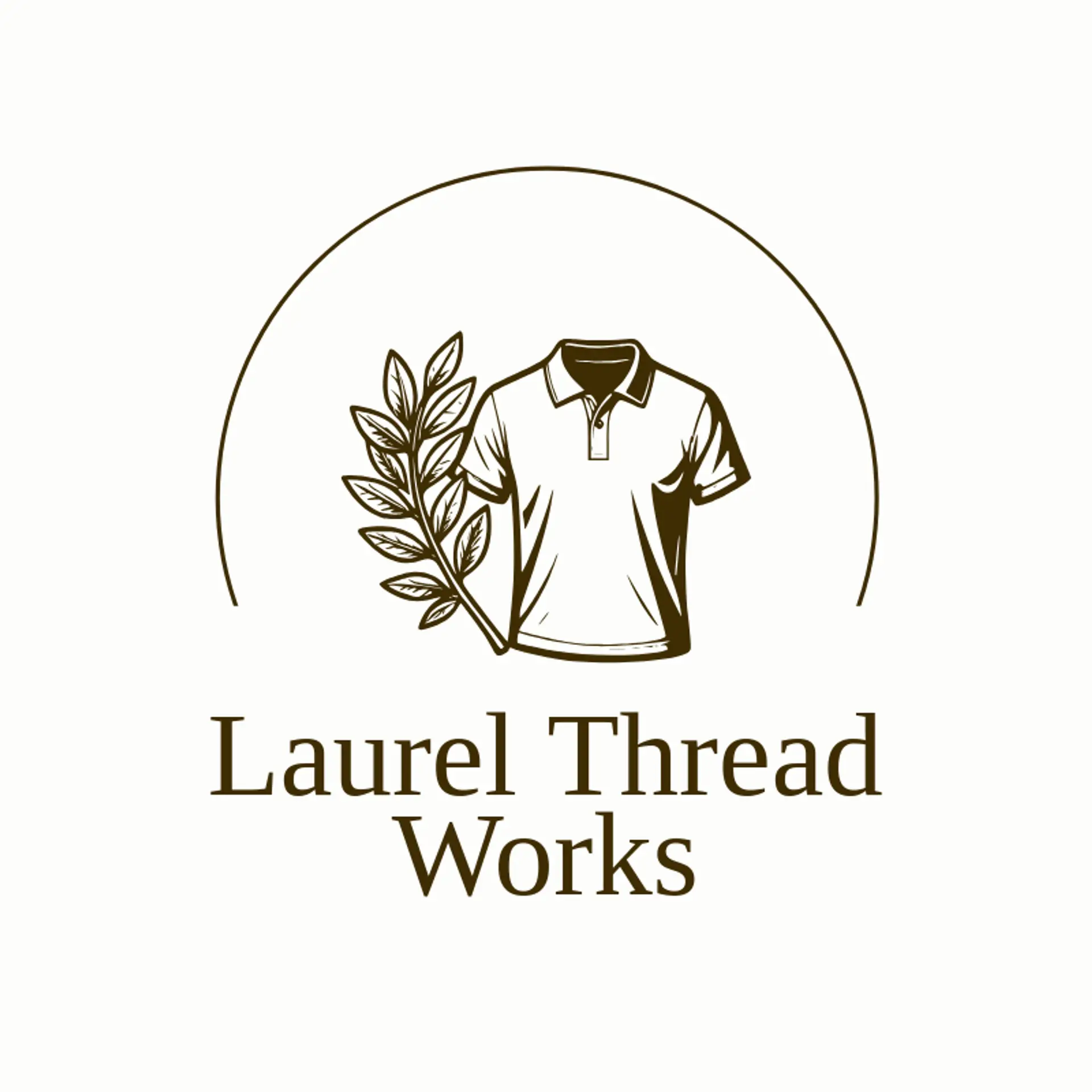 Laurel Thread Works logo for polo shirt
