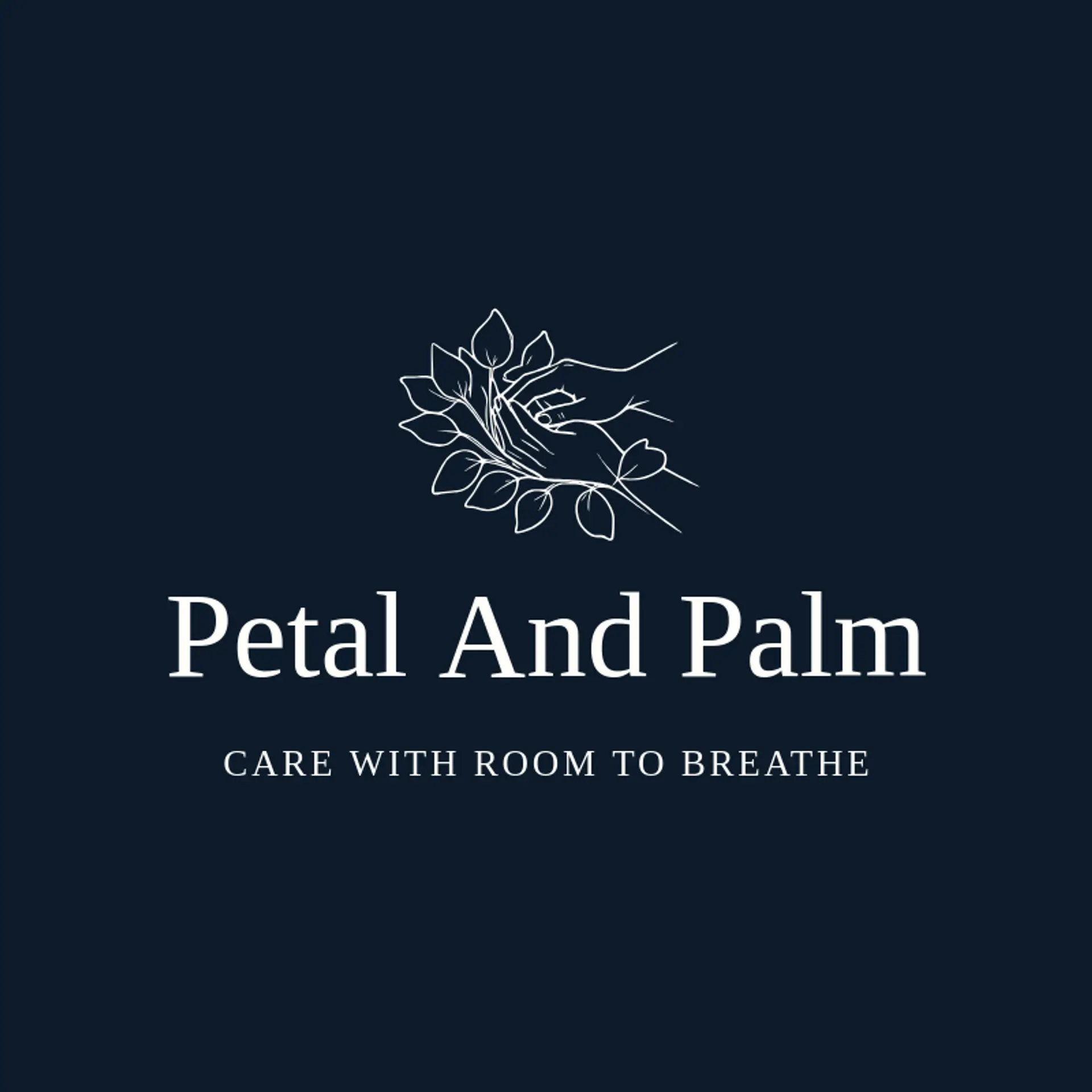 Petal and Palm logo for massage therapy