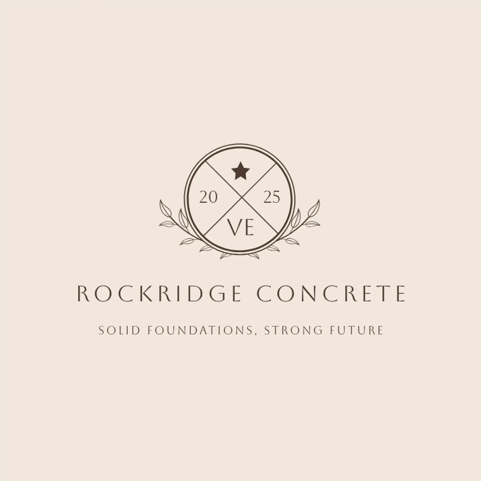 RockRidge Concrete logo for concrete construction