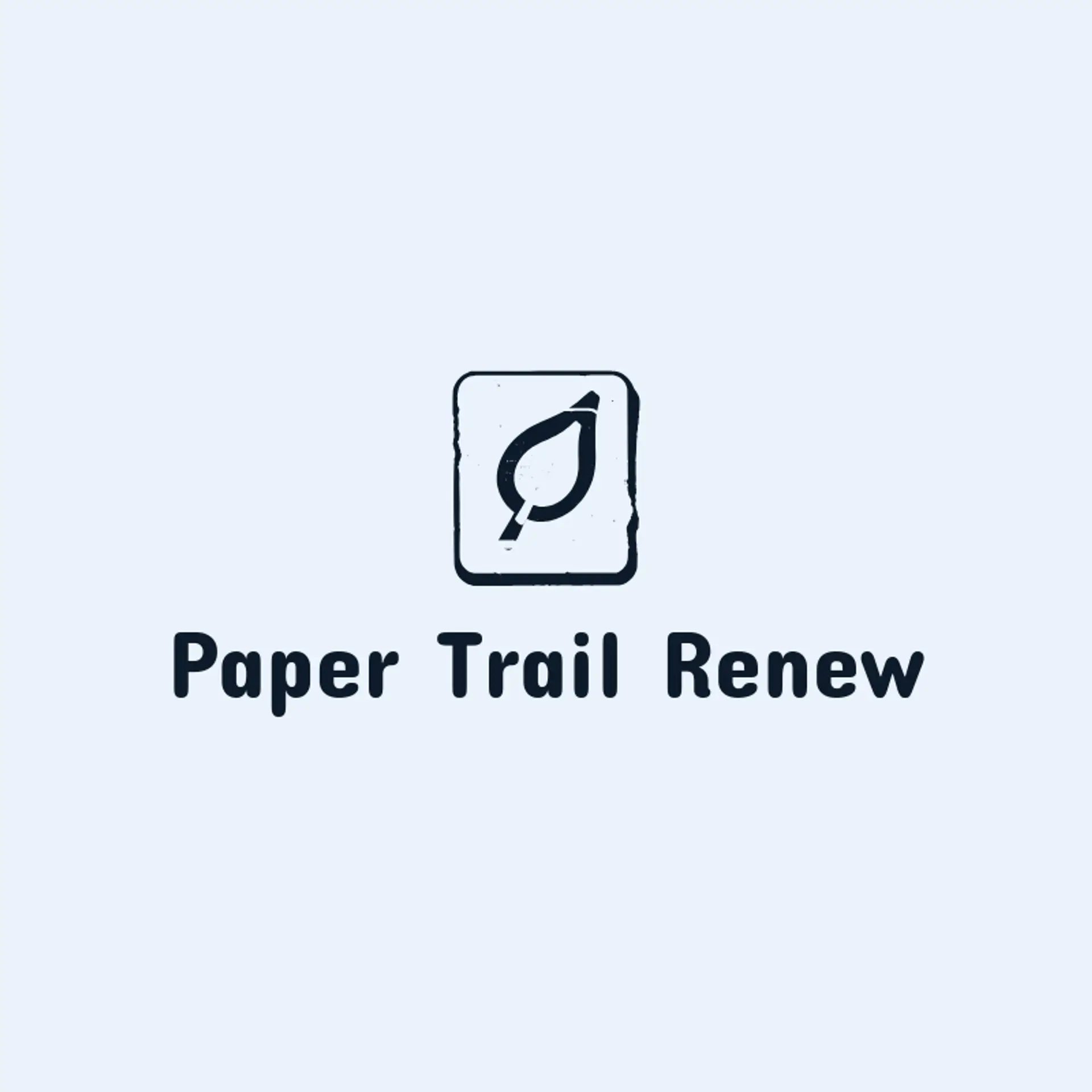 Paper Trail Renew logo for recycle
