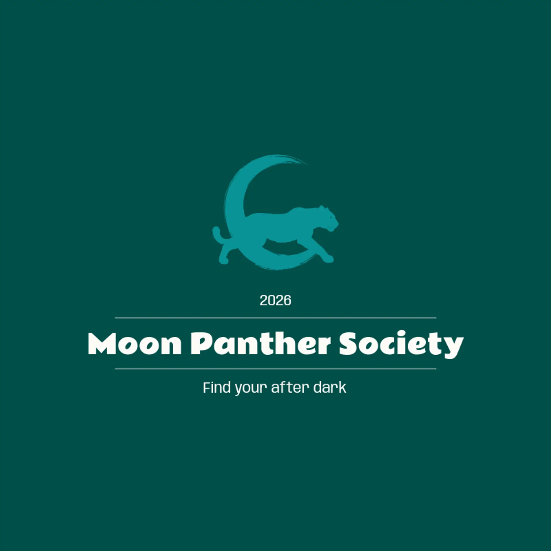Moon Panther Society logo for panther