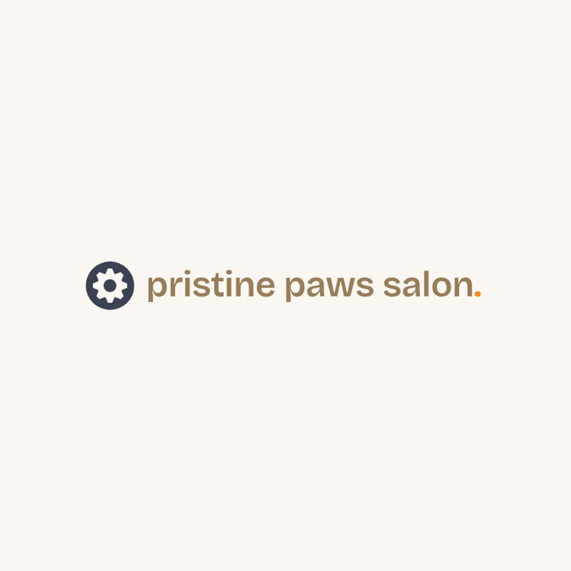 Pristine Paws Grooming logo for grooming salon