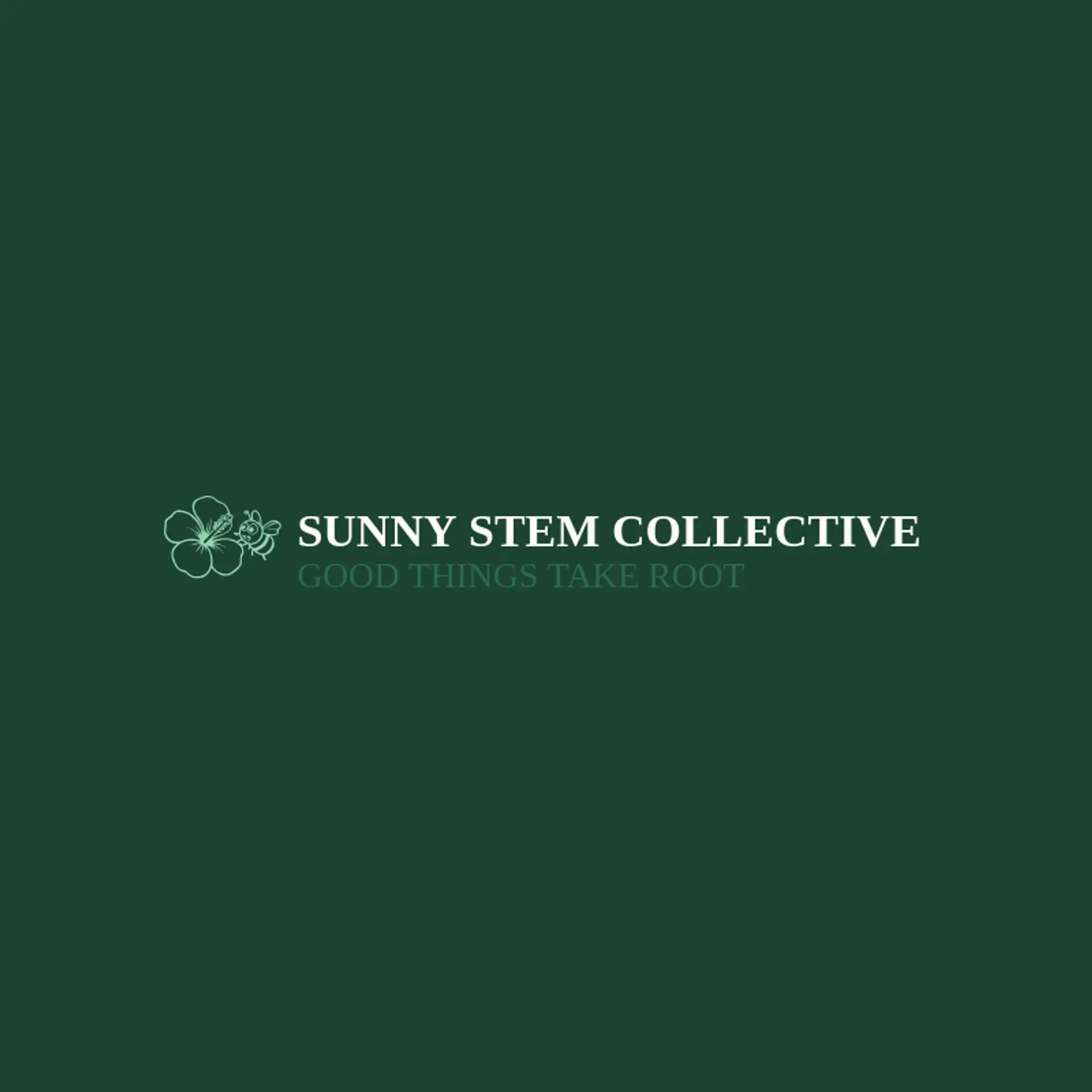 Sunny Stem Collective logo for hibiscus