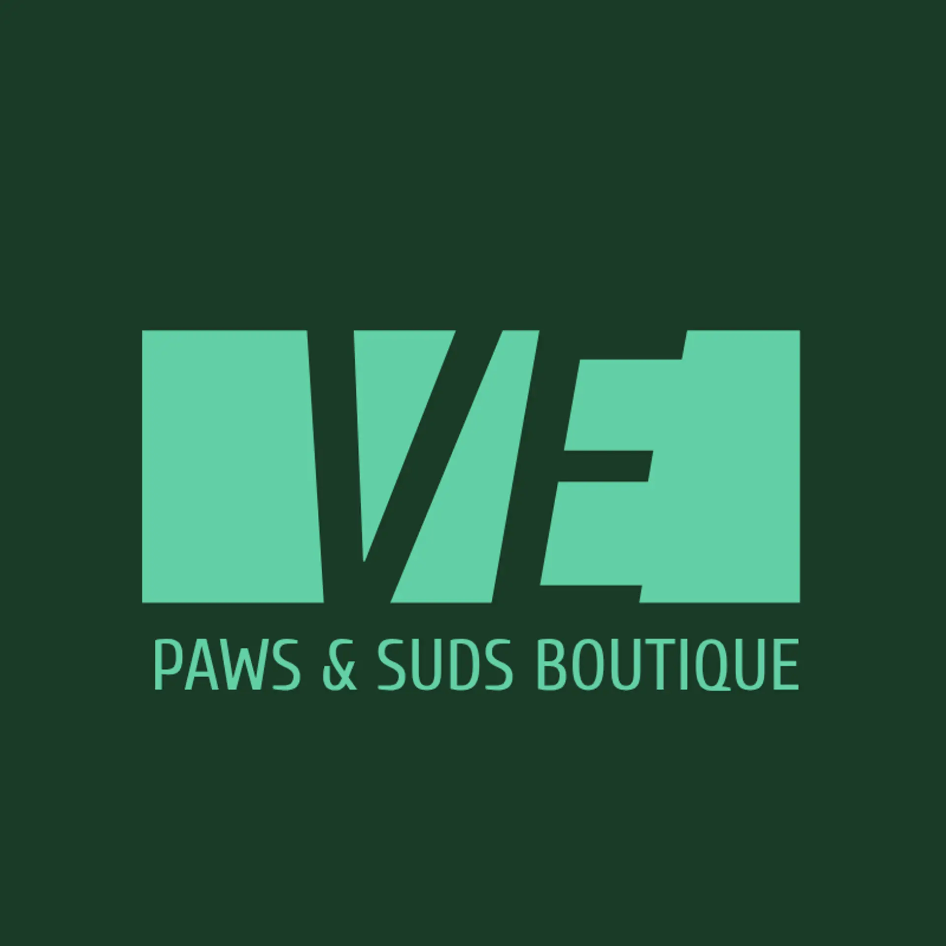 Paws & Suds Boutique logo for pet grooming