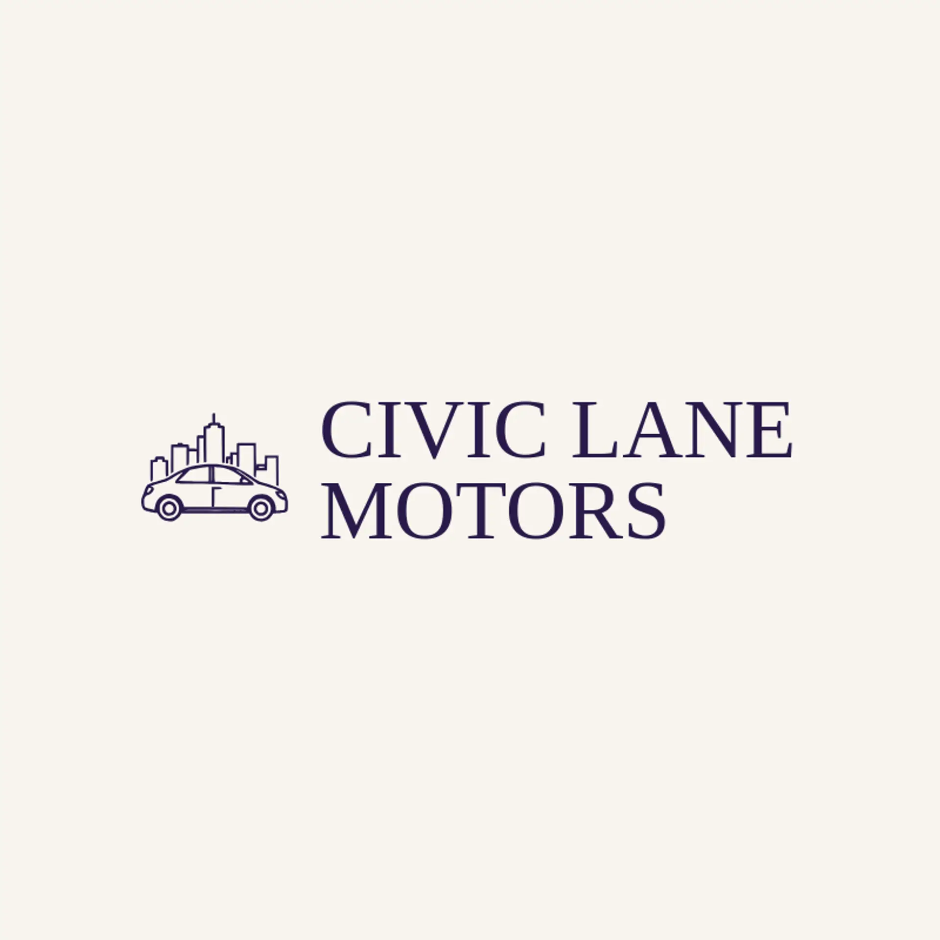 Civic Lane Motors logo for sedan