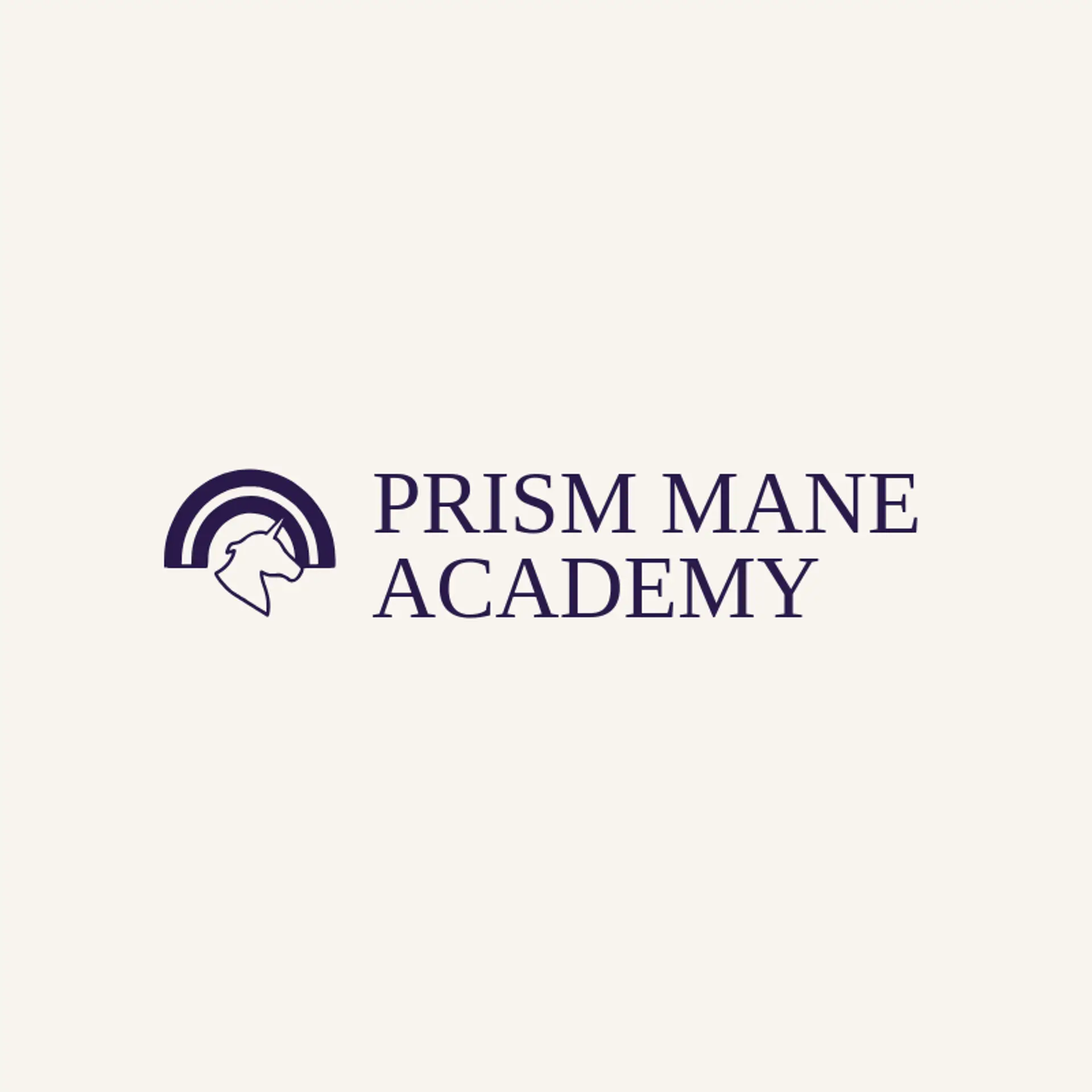 Prism Mane Academy logo for unicorn