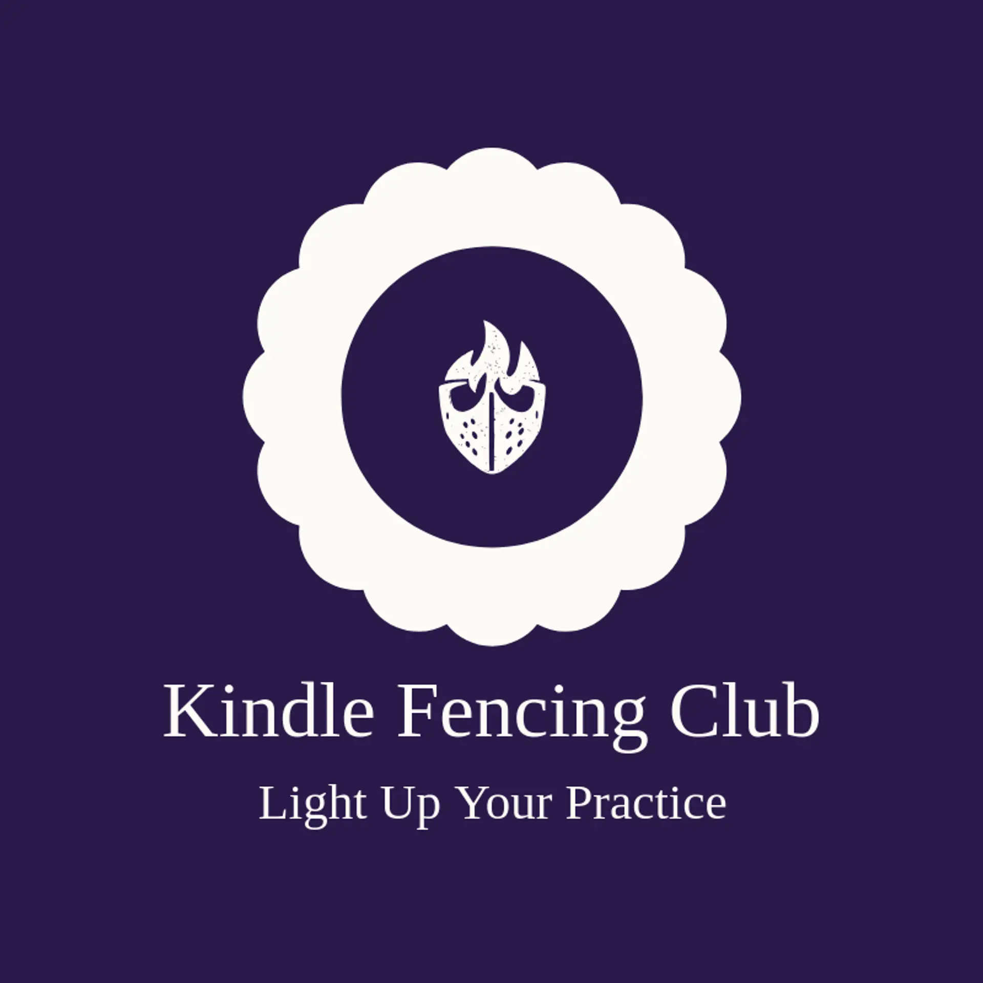 Kindle Fencing Club logo for fencing