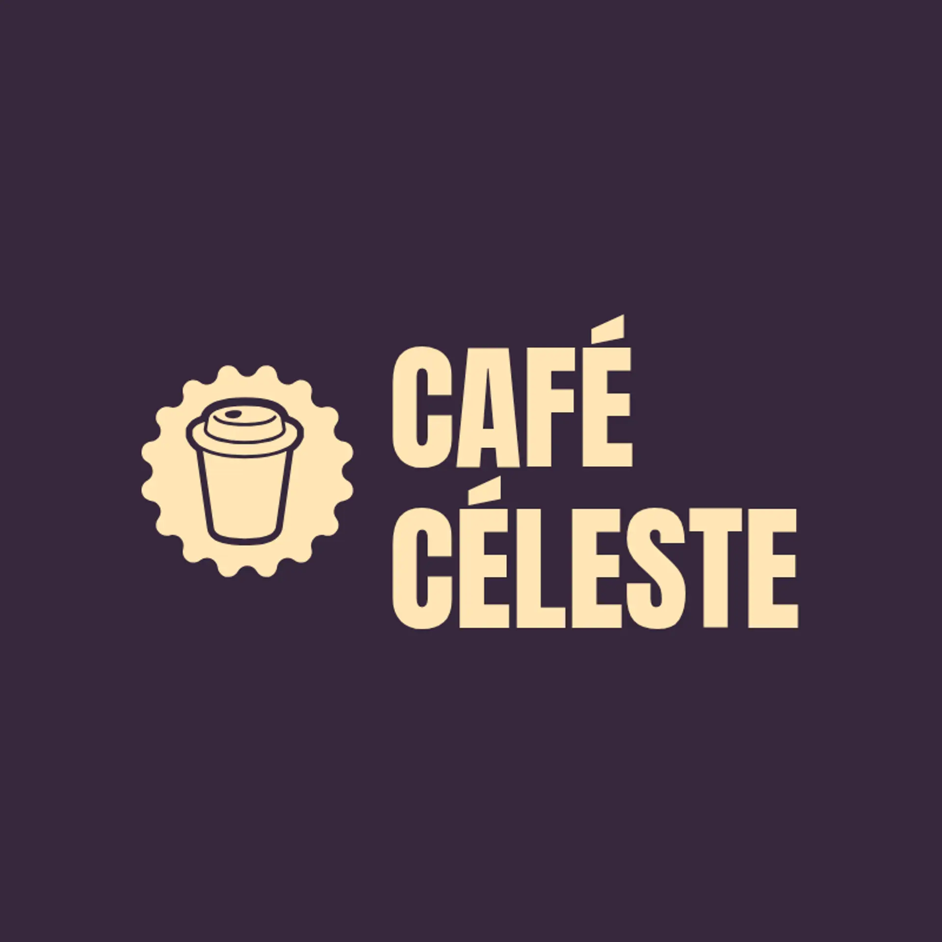 Le Petit Délice logo for french cafe