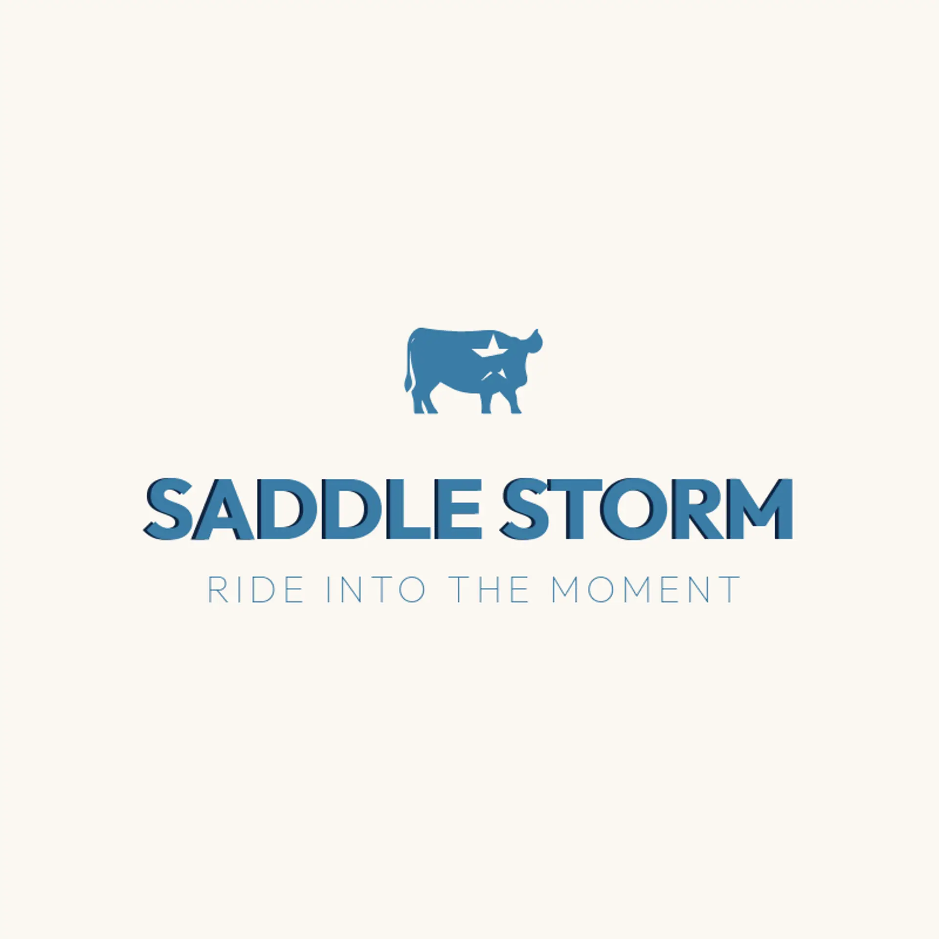 Saddle Storm logo for cowboy