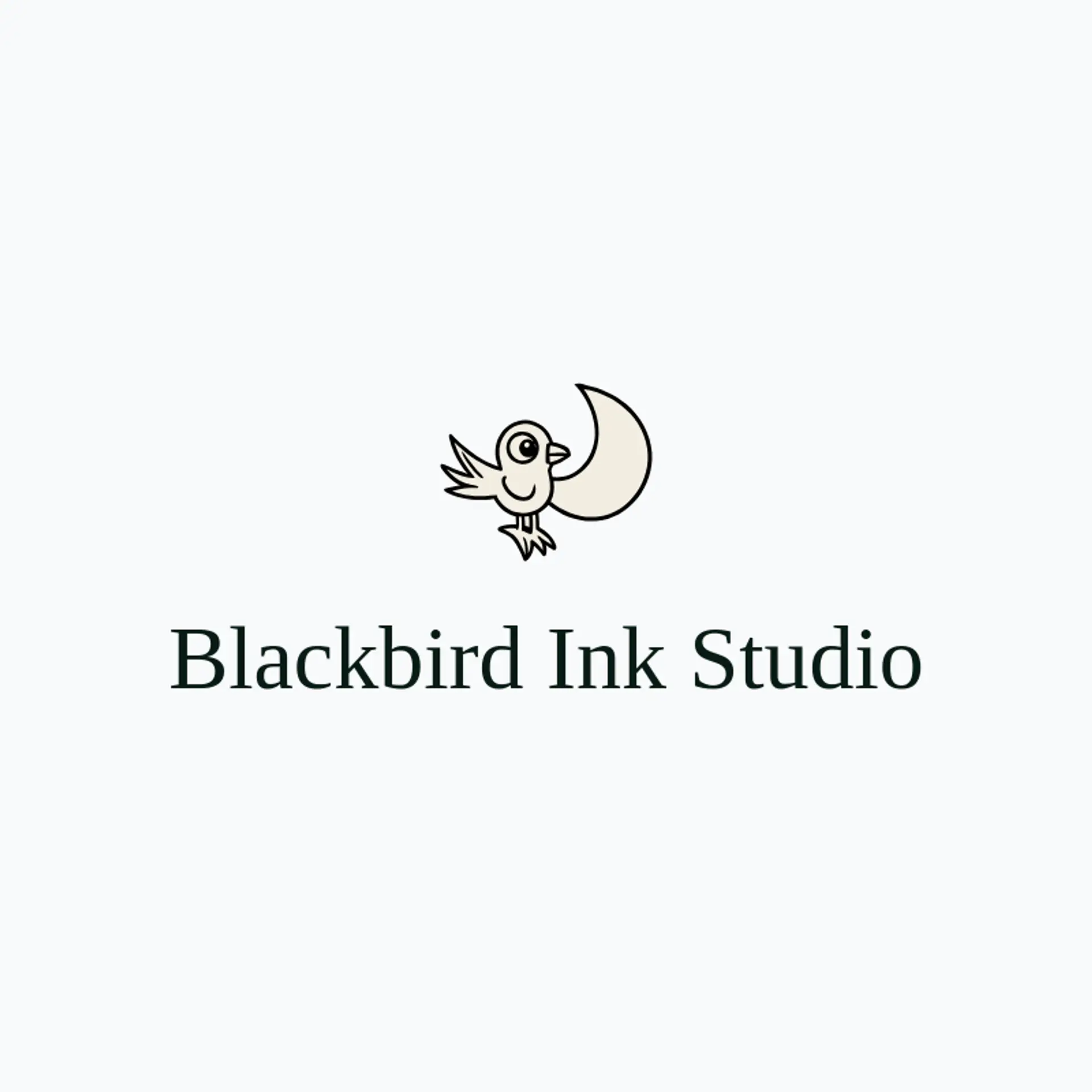 Blackbird Ink Studio logo for tattoo shop