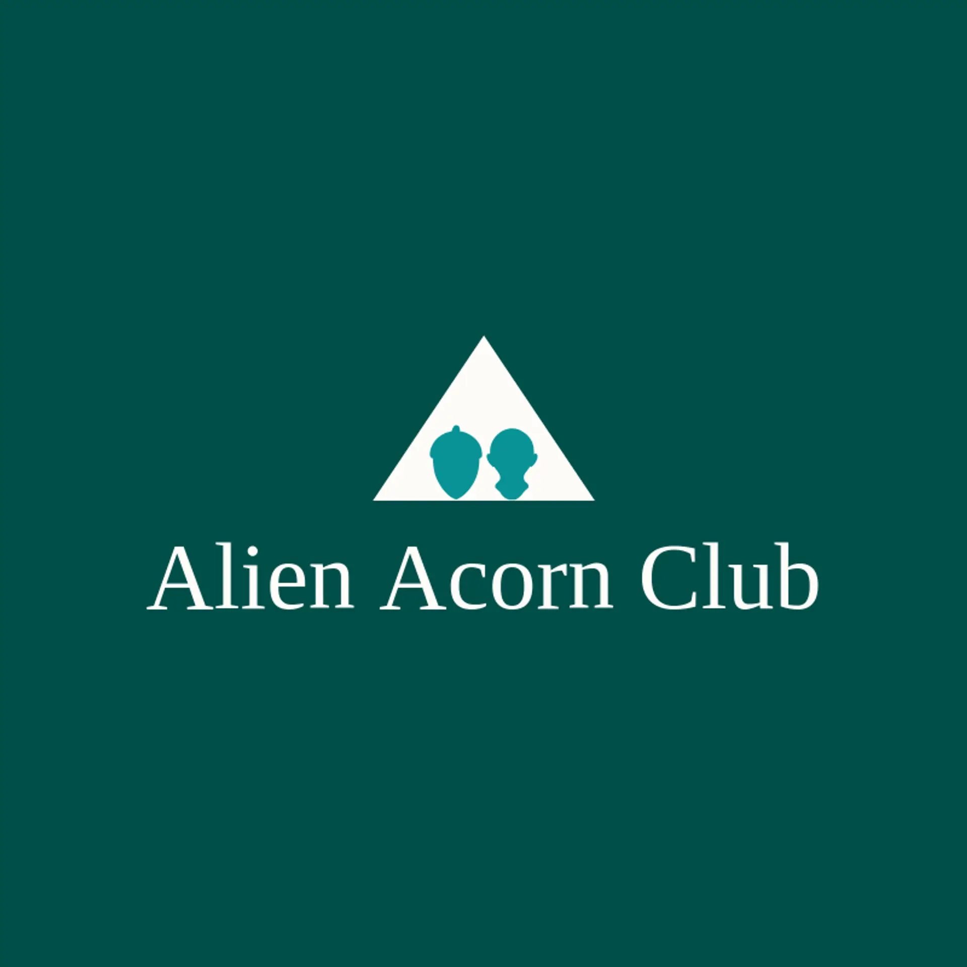 Alien Acorn Club logo for sci fi