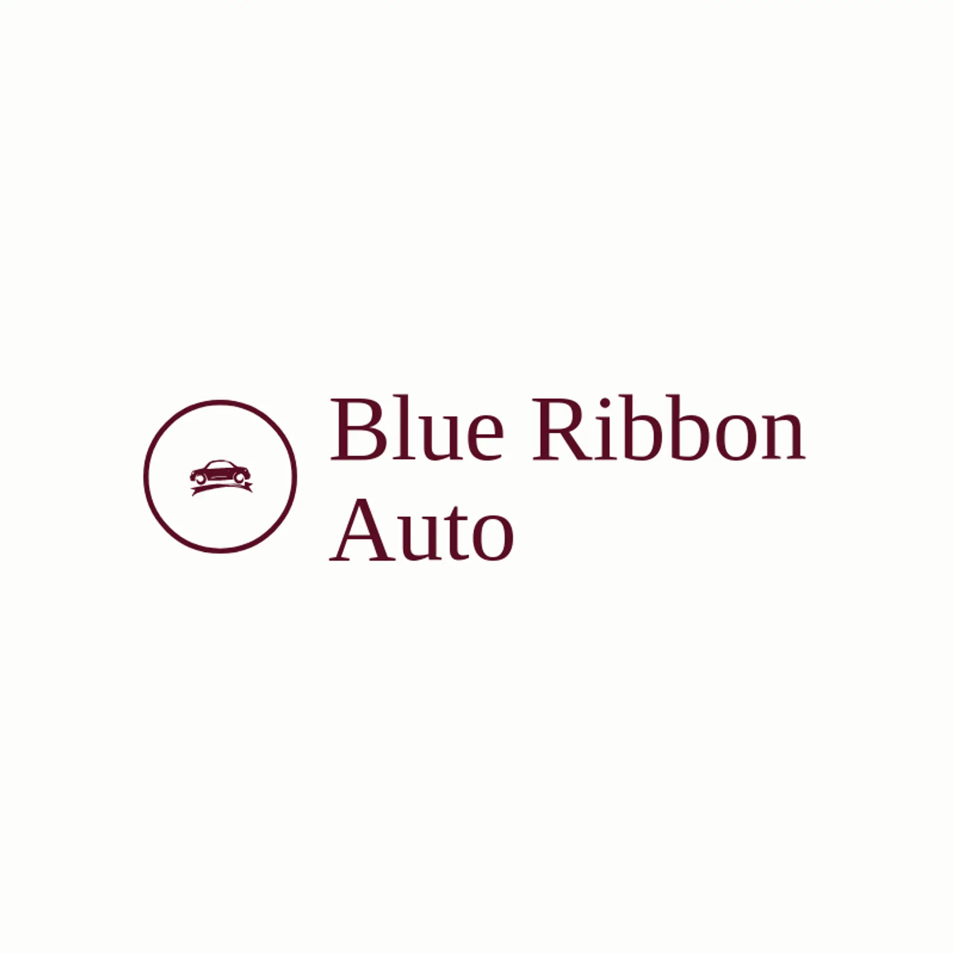 Blue Ribbon Auto logo for mobile detailing