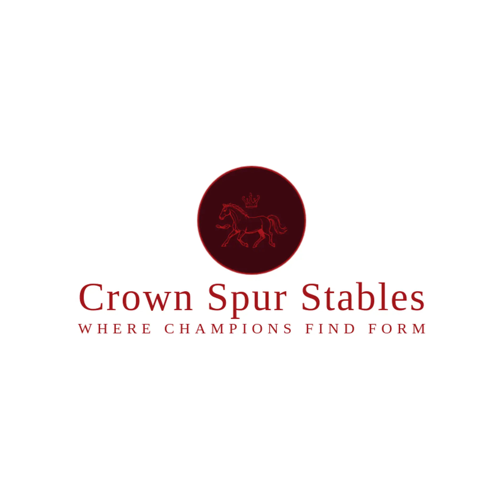 Crown Spur Stables logo for horse racing