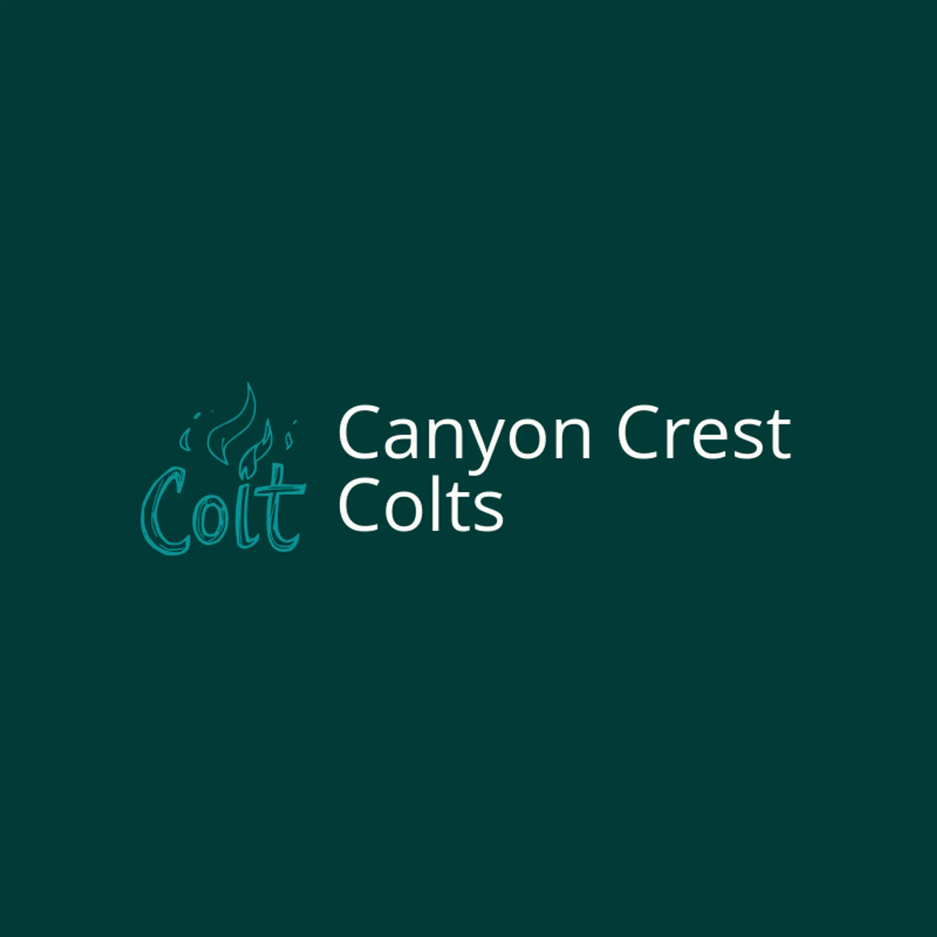 Canyon Crest Colts logo for colt