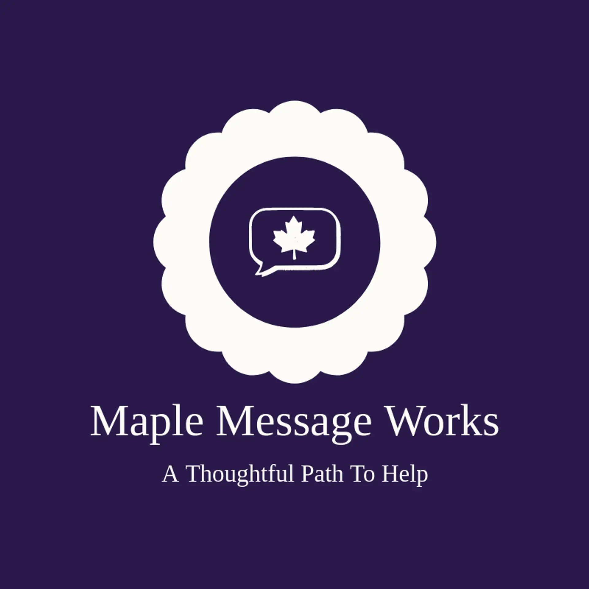 Maple Message Works logo for chatbot