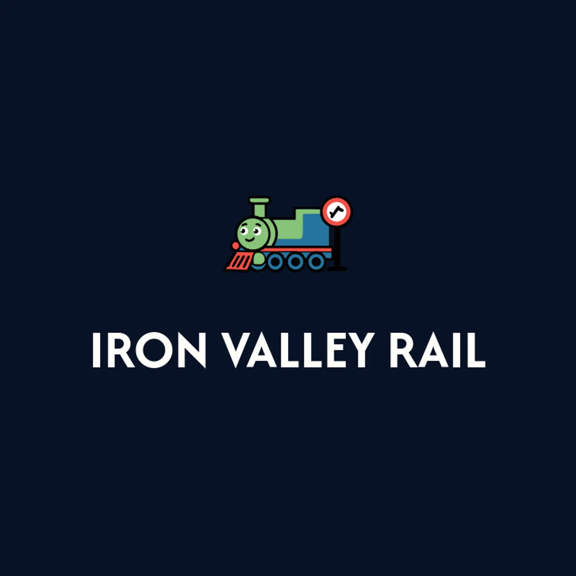 Iron Valley Rail logo for train
