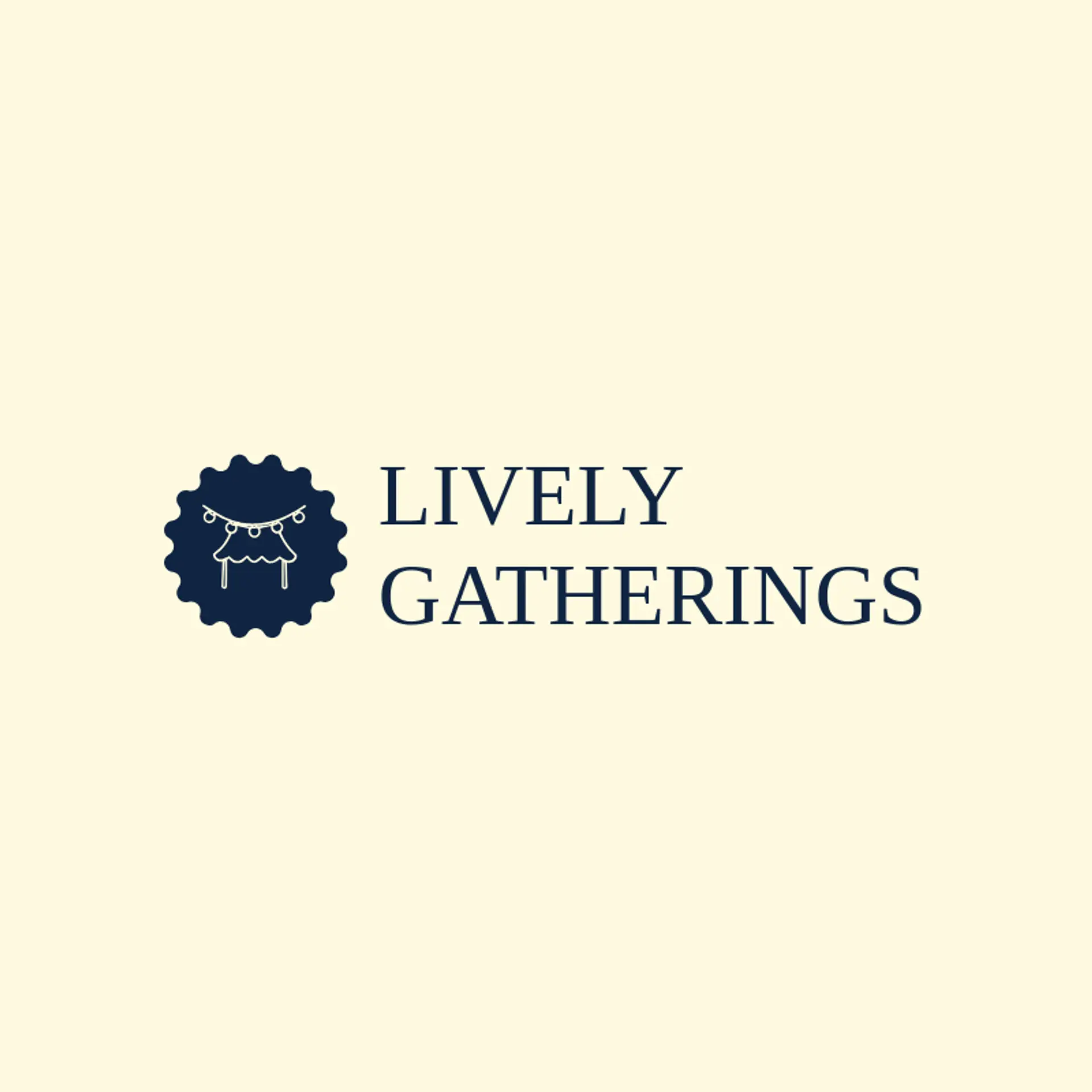 Lively Gatherings logo for party rental