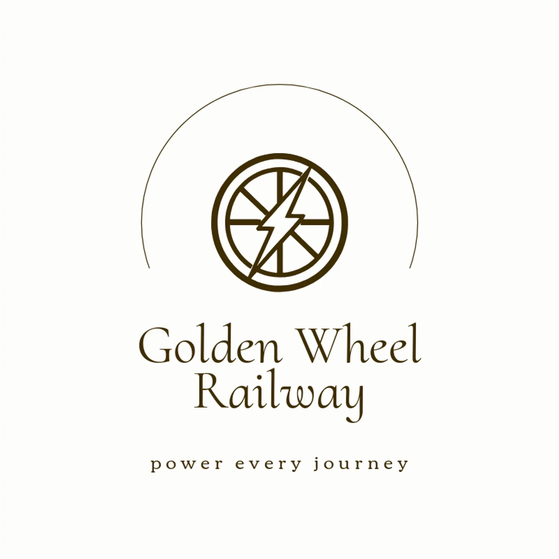 Golden Wheel Railway logo for railway