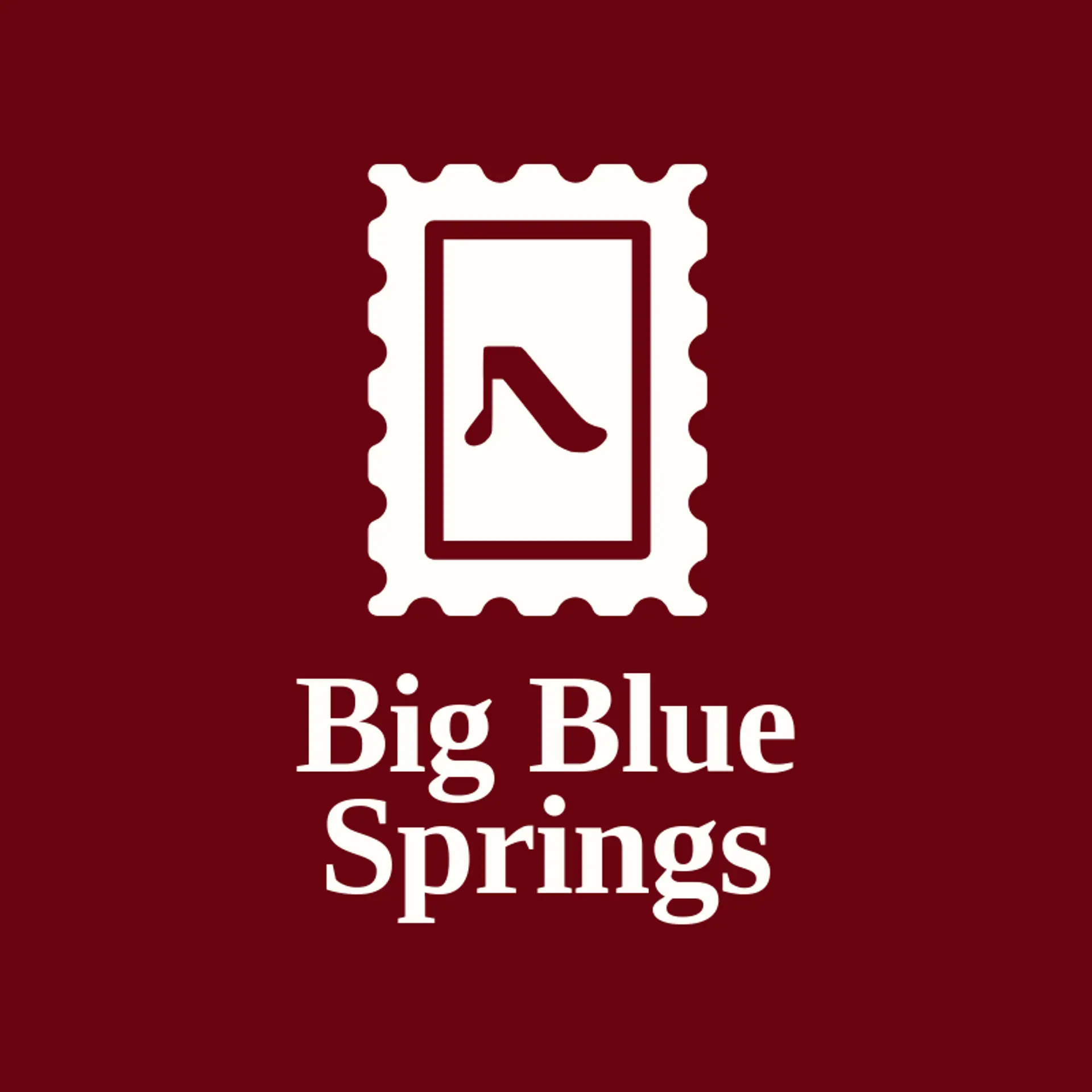 Big Blue Springs logo for water park