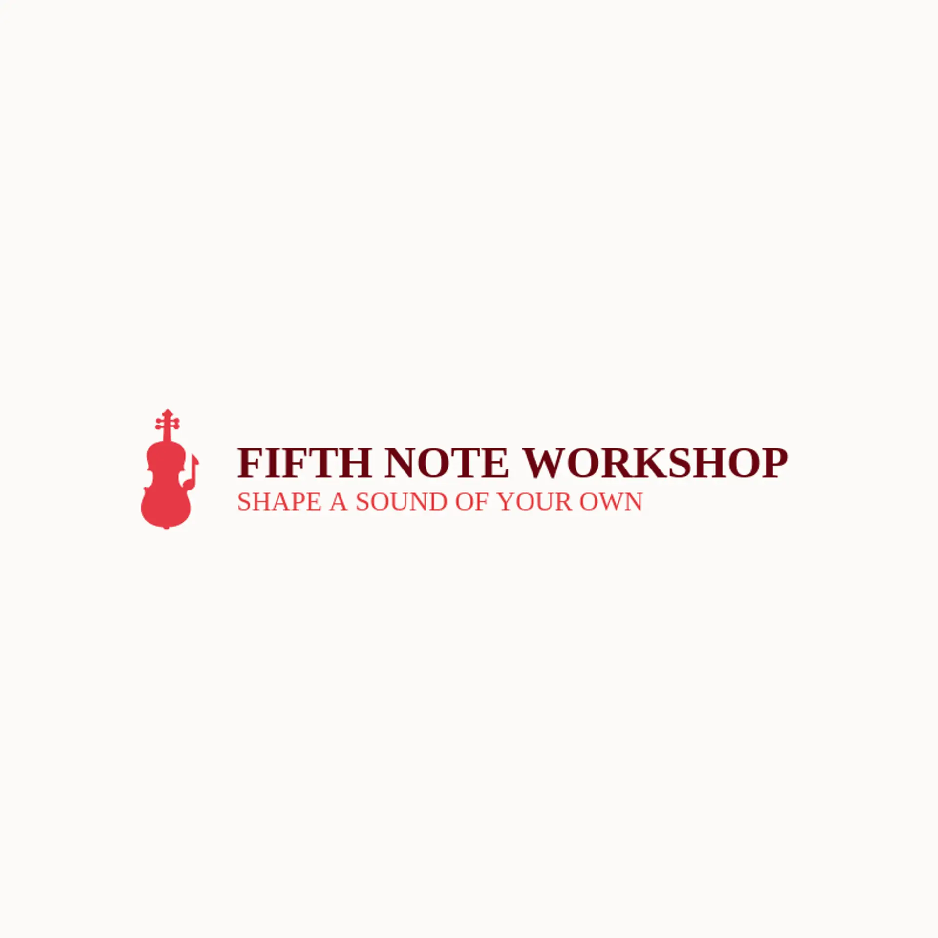 Fifth Note Workshop logo for violin