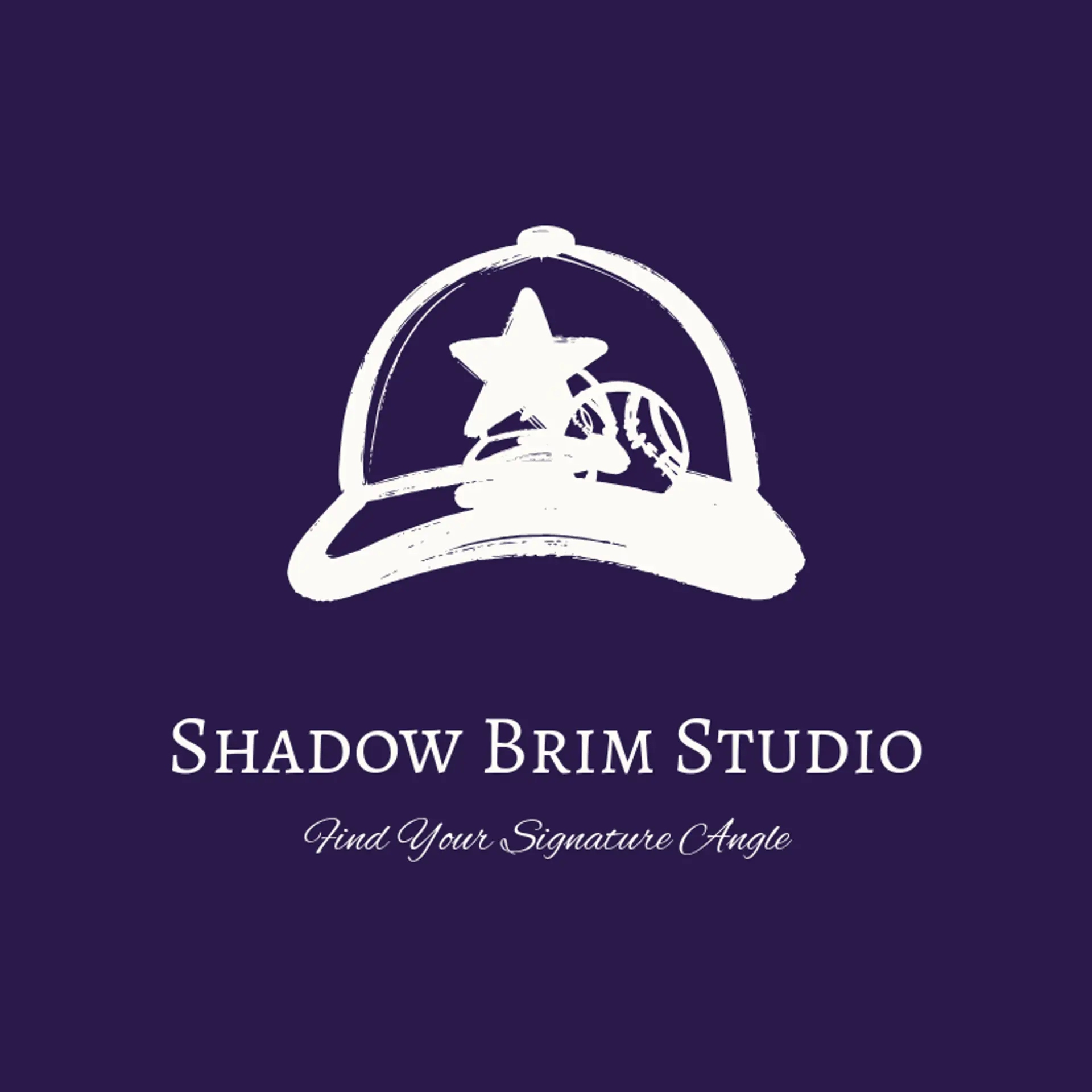 Shadow Brim Studio logo for baseball hat