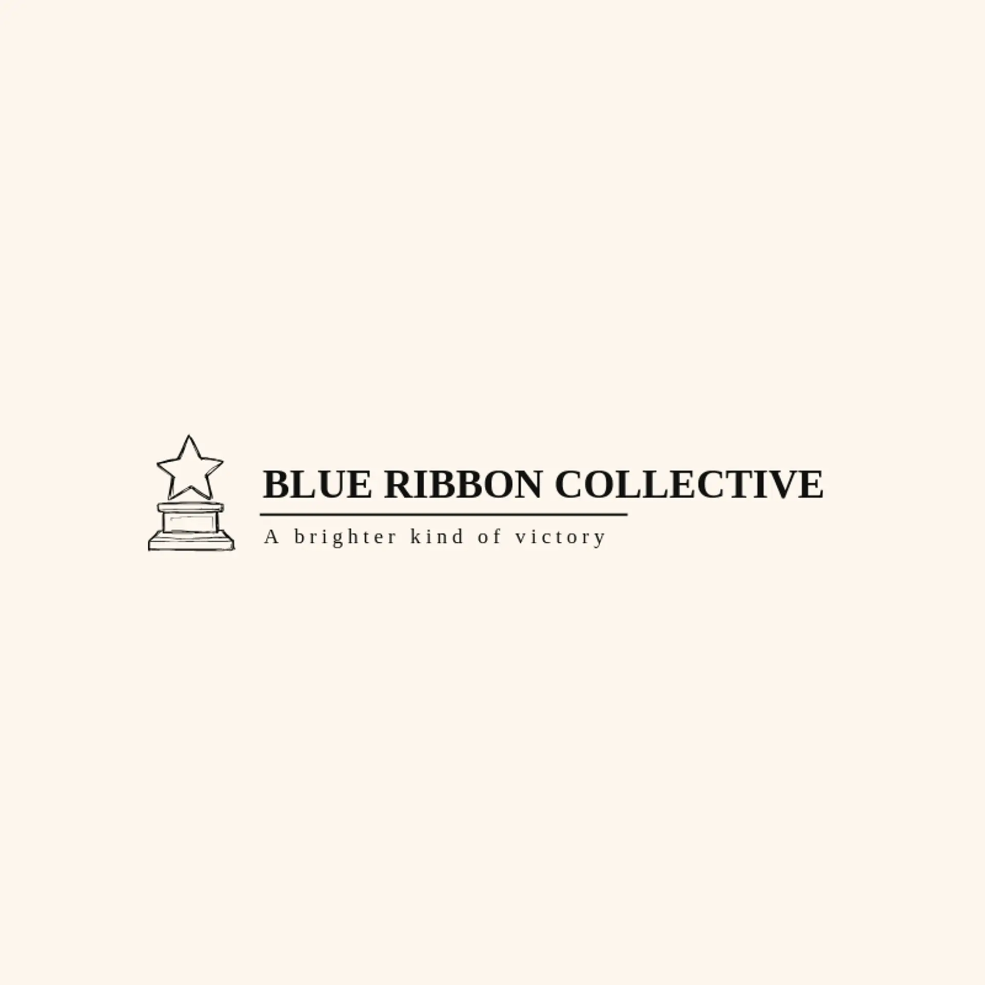 Blue Ribbon Collective logo for winner