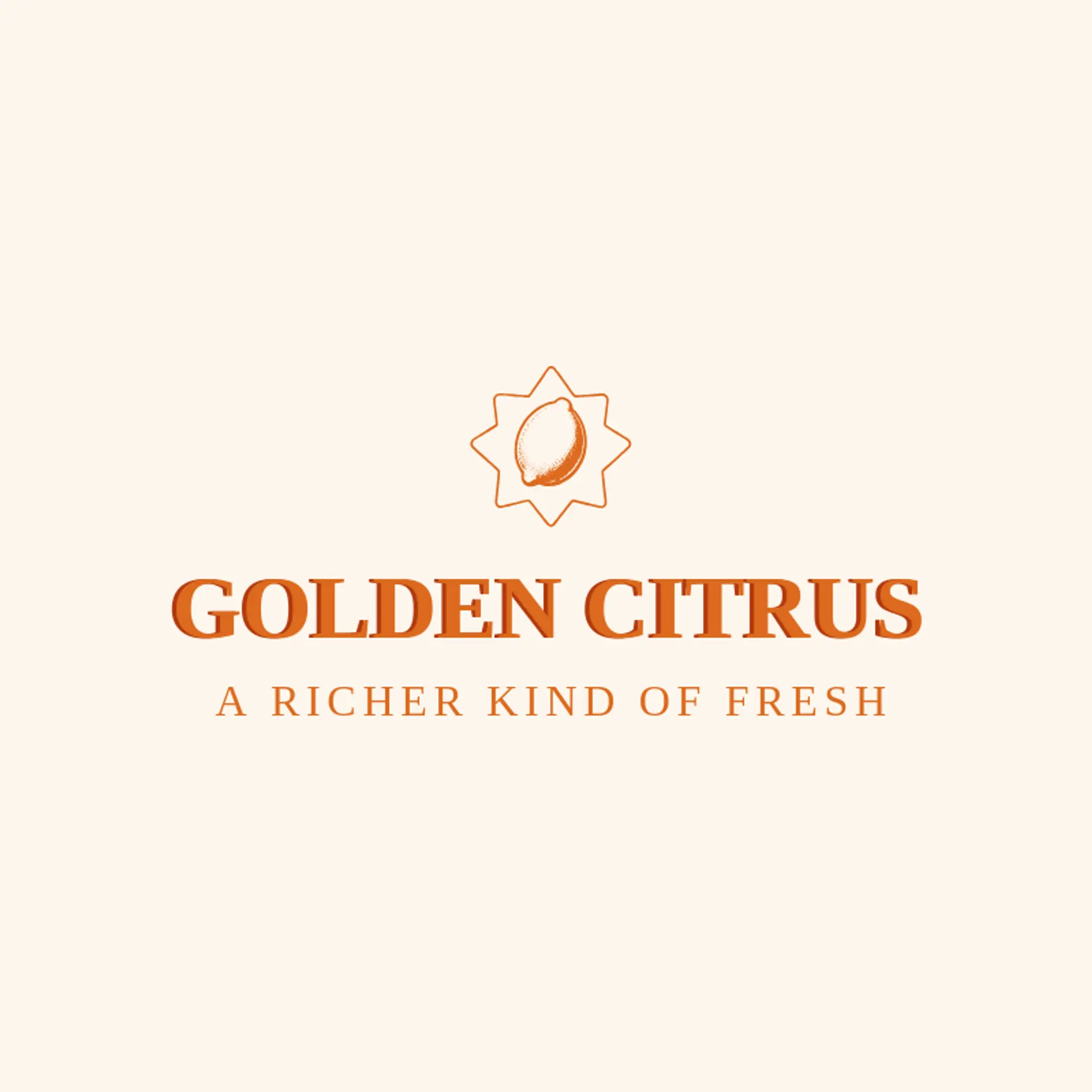 Golden Citrus logo for lemon